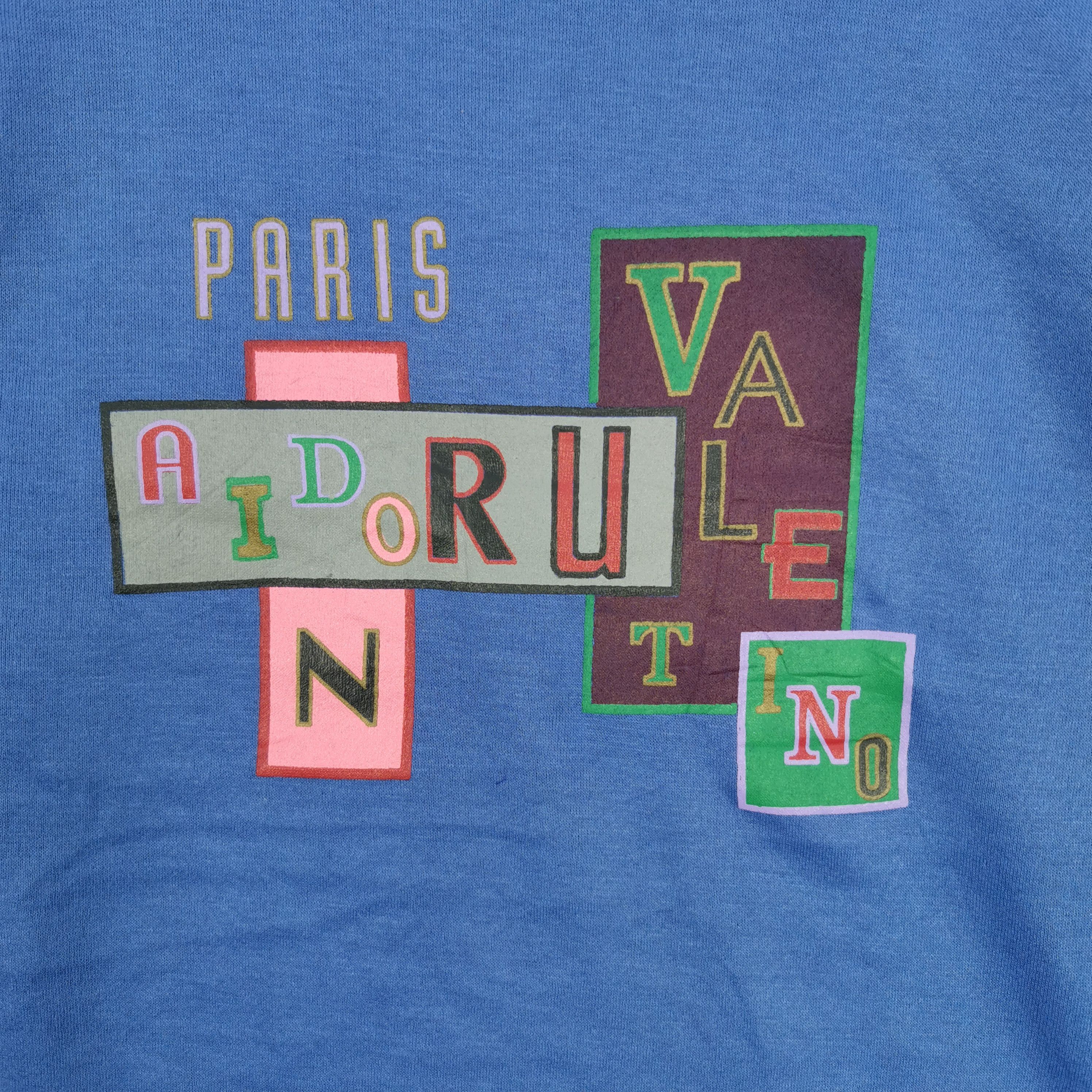 Valentino × Vintage Vintage Paris Aidoru Valentino Sweatshirt | BS18868. Size US L / EU 52-54 / 3 - 3 Thumbnail