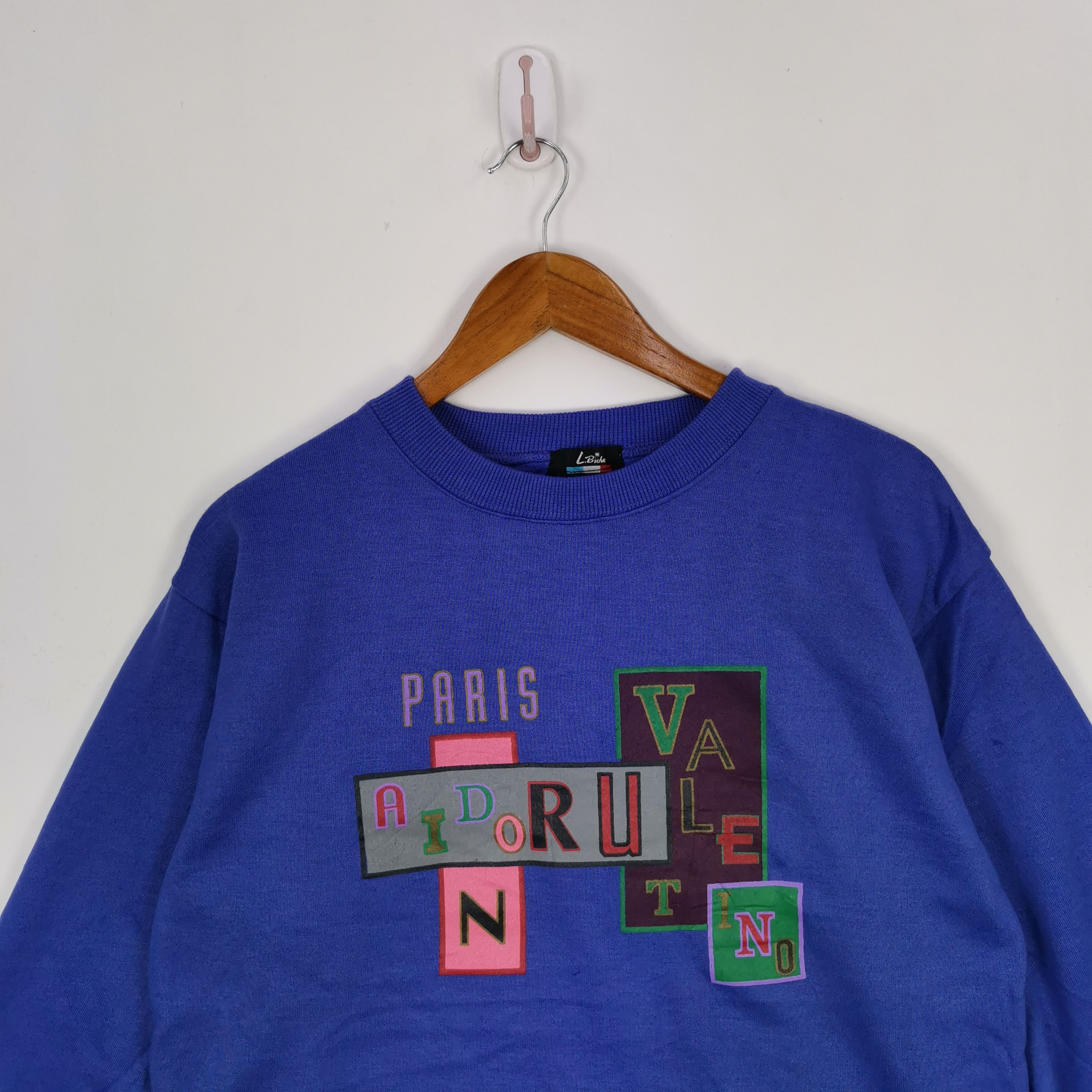 Valentino × Vintage Vintage Paris Aidoru Valentino Sweatshirt | BS18868. Size US L / EU 52-54 / 3 - 2 Thumbnail