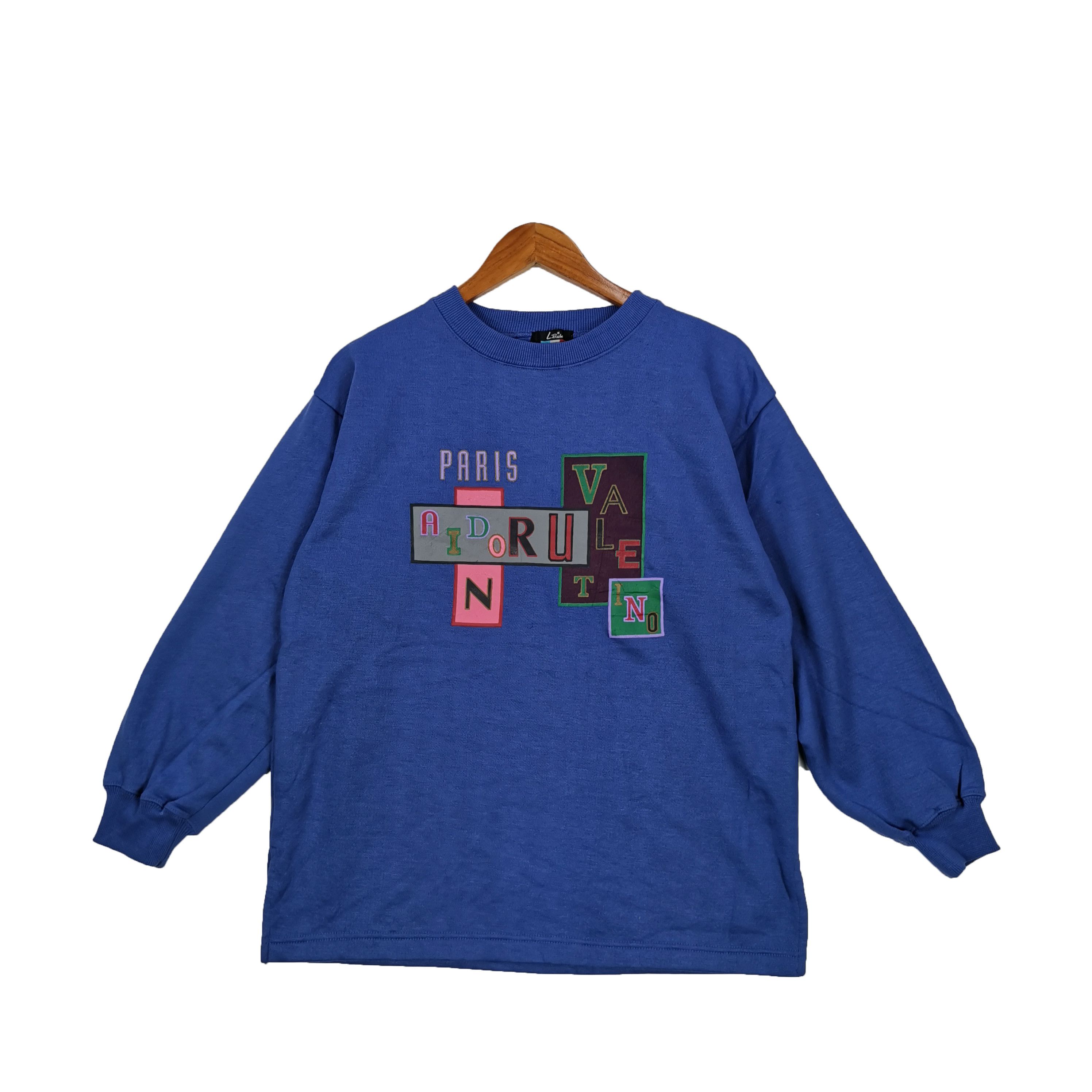 Valentino × Vintage Vintage Paris Aidoru Valentino Sweatshirt | BS18868. Size US L / EU 52-54 / 3 - 1 Thumbnail