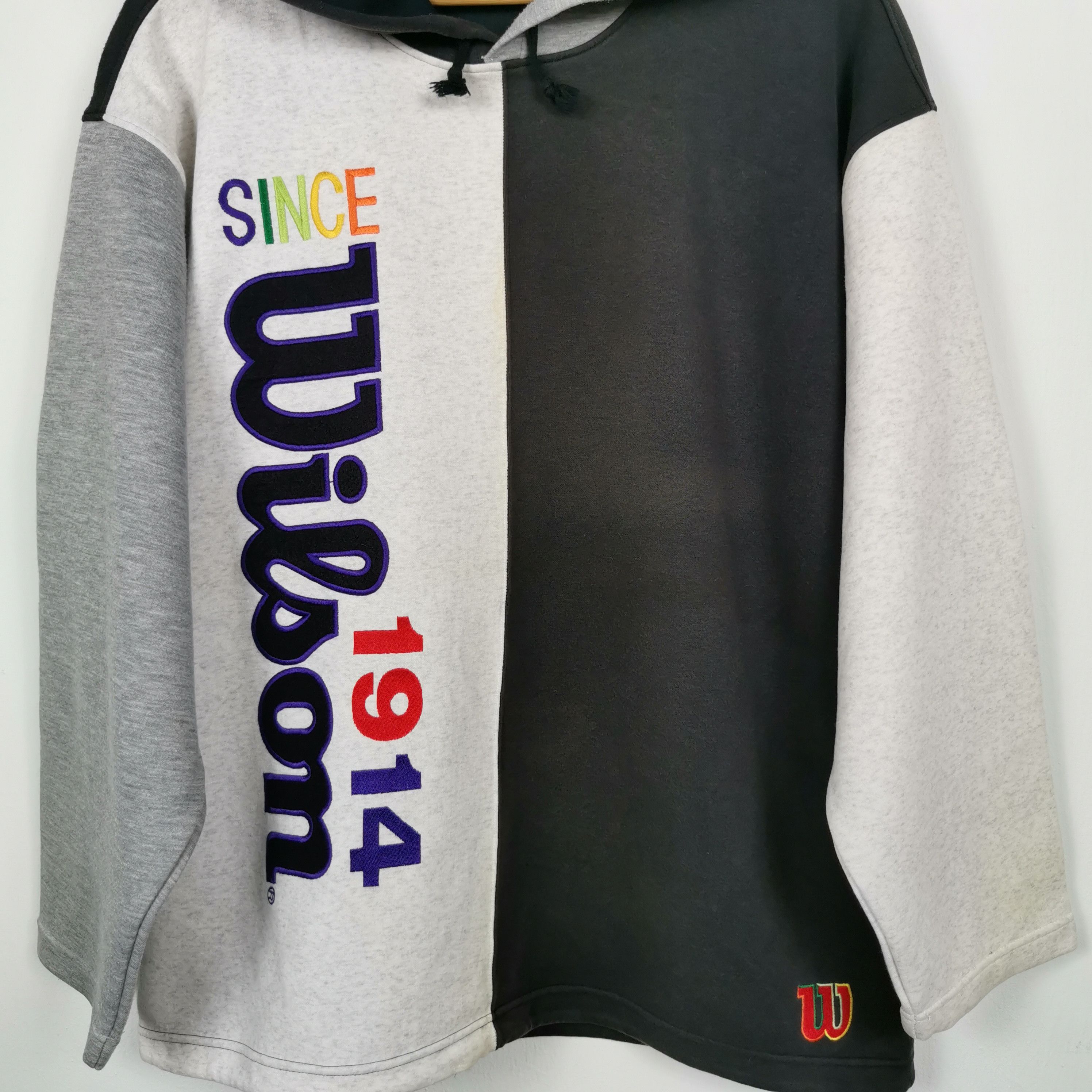 Vintage × Wilson Vintage Wilson Sweatshirt Hoodie Jumper Embroidery Size US L / EU 52-54 / 3 - 4 Thumbnail