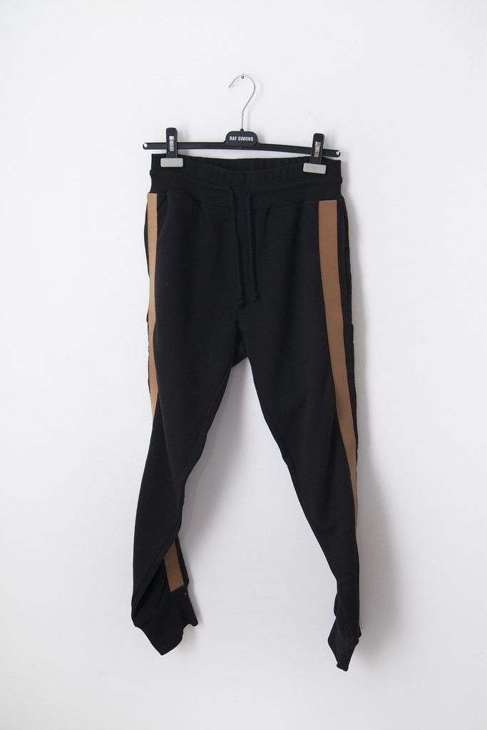 Image of Dries Van Noten Striped Sweatpants in Black, Men's (Size 30)