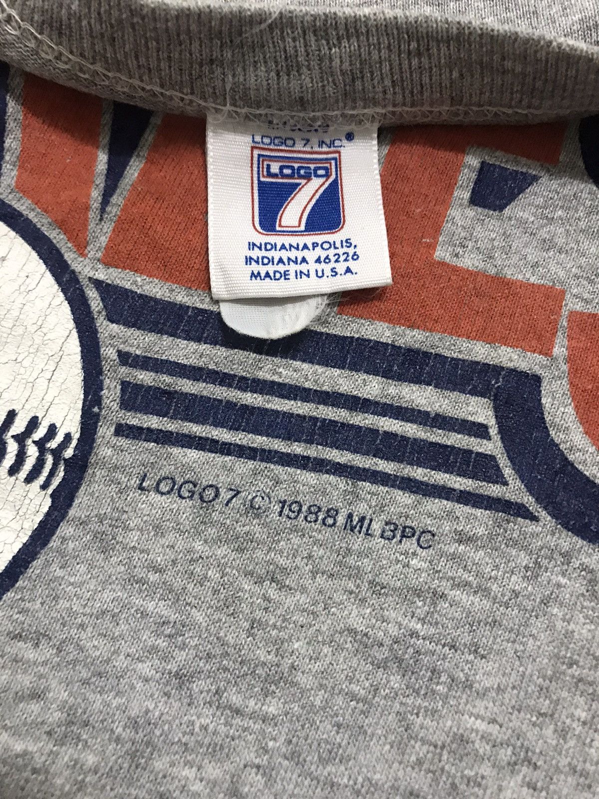 MLB × New York Yankees × Vintage Vintage 1988 New York Yankees MLB Big Logo Baseball Shirt Size US L / EU 52-54 / 3 - 4 Thumbnail