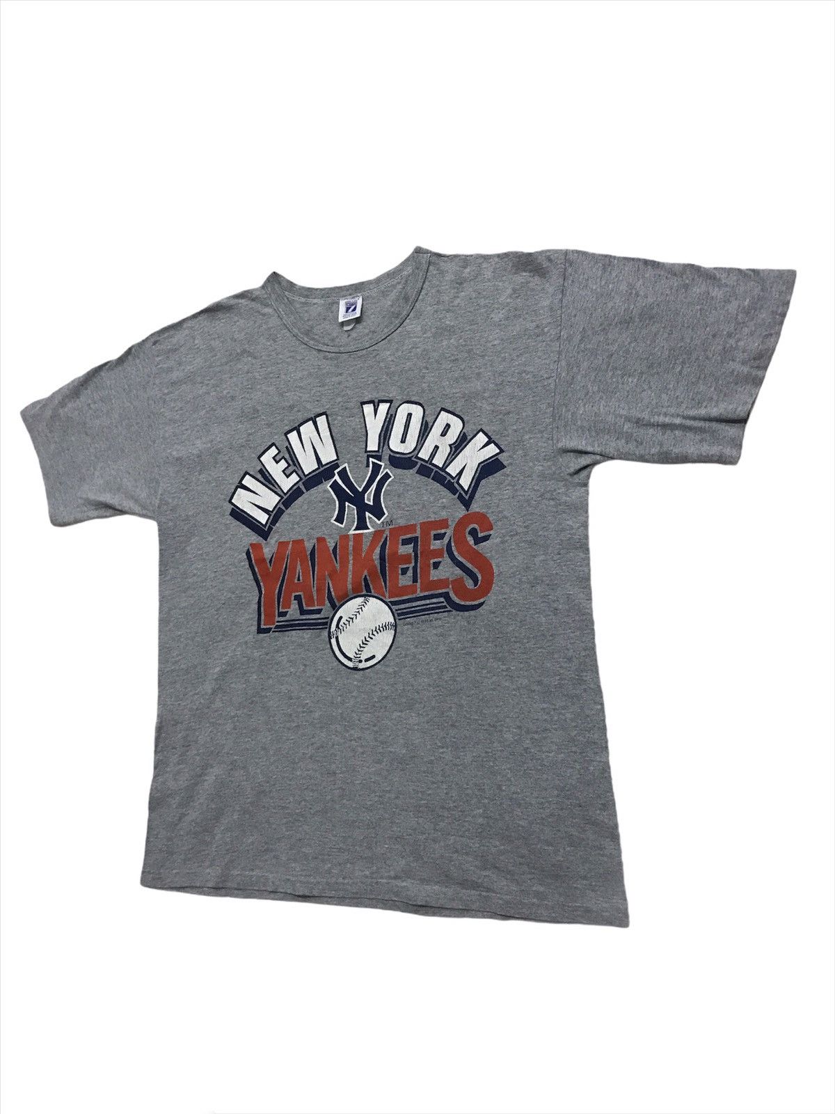 MLB × New York Yankees × Vintage Vintage 1988 New York Yankees MLB Big Logo Baseball Shirt Size US L / EU 52-54 / 3 - 2 Thumbnail