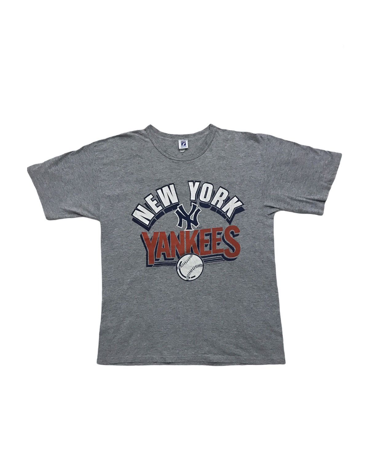MLB × New York Yankees × Vintage Vintage 1988 New York Yankees MLB Big Logo Baseball Shirt Size US L / EU 52-54 / 3 - 1 Thumbnail