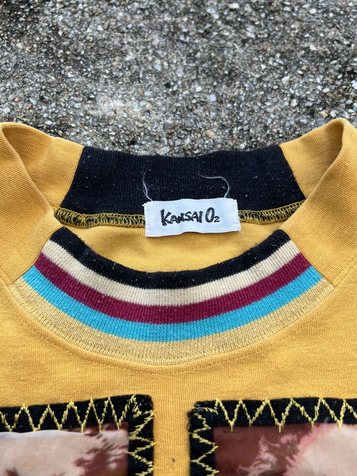 Kansai Yamamoto Vintage Kansai Yamamoto Rare Design Big Logo Sweatshirt Size US XXL / EU 58 / 5 - 4 Thumbnail
