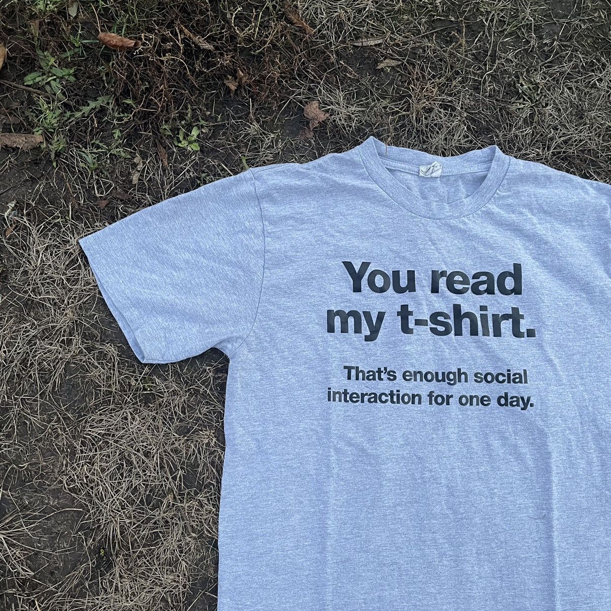 Vintage Vintage 90s Humor Graphic Tee Sun Faded Streetwear Boxy L Size US L / EU 52-54 / 3 - 4 Thumbnail