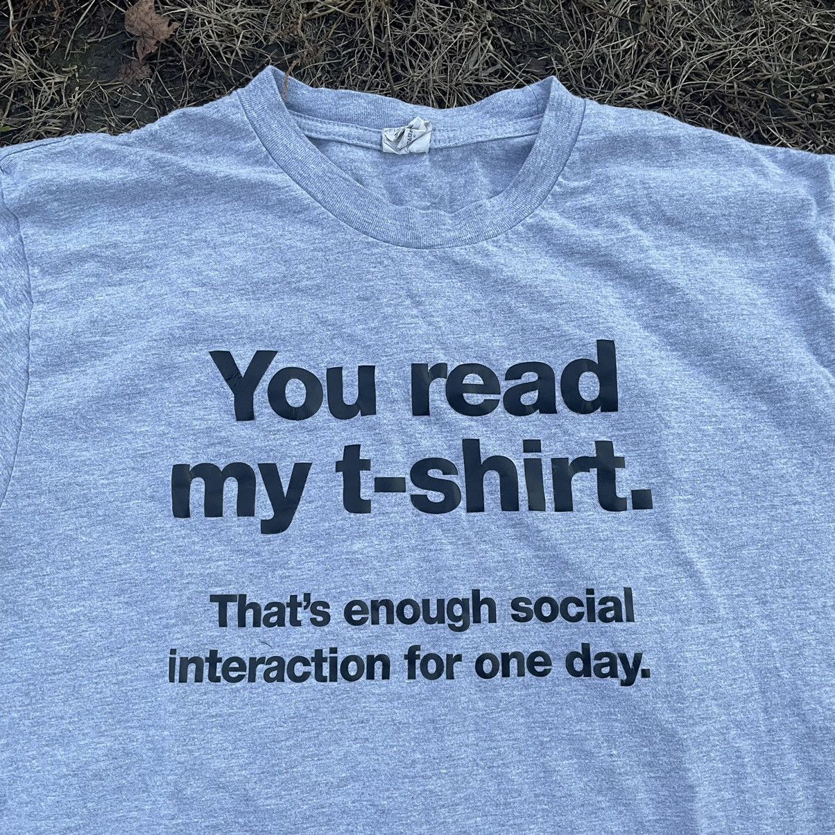 Vintage Vintage 90s Humor Graphic Tee Sun Faded Streetwear Boxy L Size US L / EU 52-54 / 3 - 5 Thumbnail