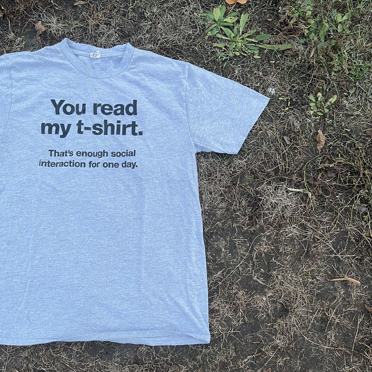 Vintage Vintage 90s Humor Graphic Tee Sun Faded Streetwear Boxy L Size US L / EU 52-54 / 3 - 3 Thumbnail