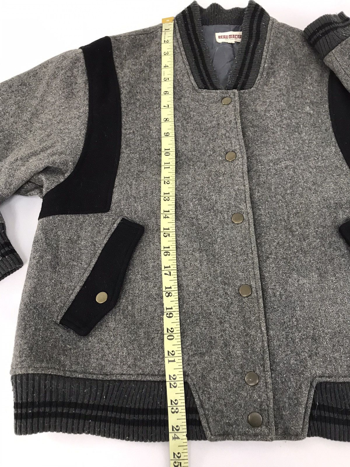 Japanese Brand Vintage Varsity Jacket Beau Macau Japanese Fashion Brand Size US S / EU 44-46 / 1 - 9 Thumbnail