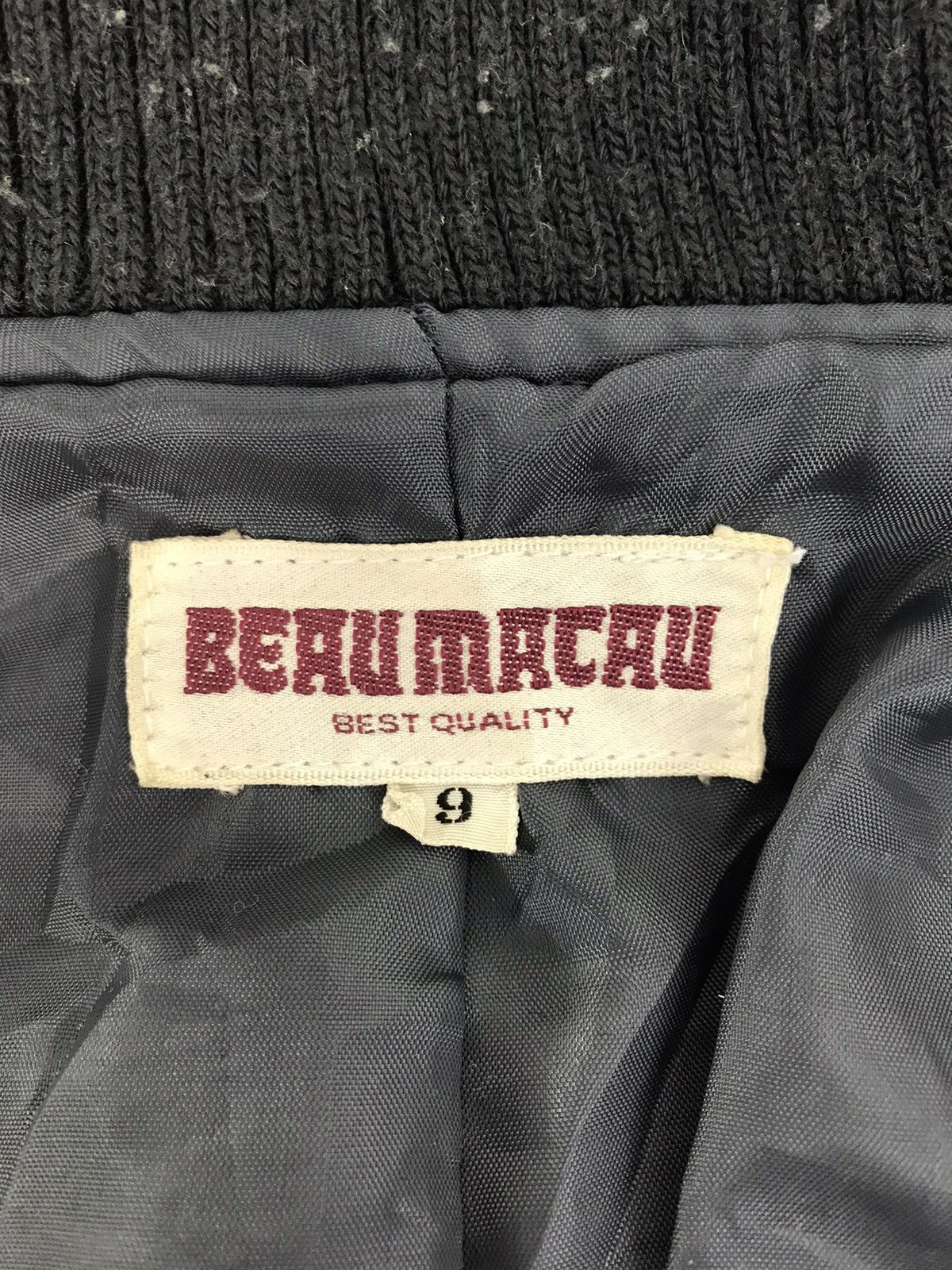 Japanese Brand Vintage Varsity Jacket Beau Macau Japanese Fashion Brand Size US S / EU 44-46 / 1 - 5 Thumbnail