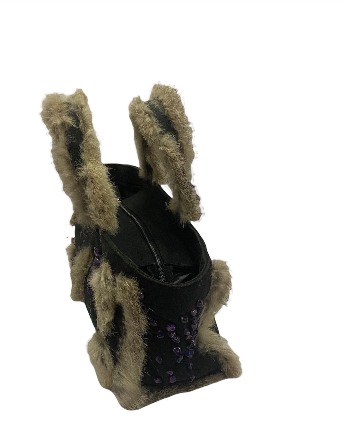 Yohji Yamamoto Y’SAACS by Yohji Yamamoto Raccoon Fur Tote Bag Size ONE SIZE - 3 Thumbnail
