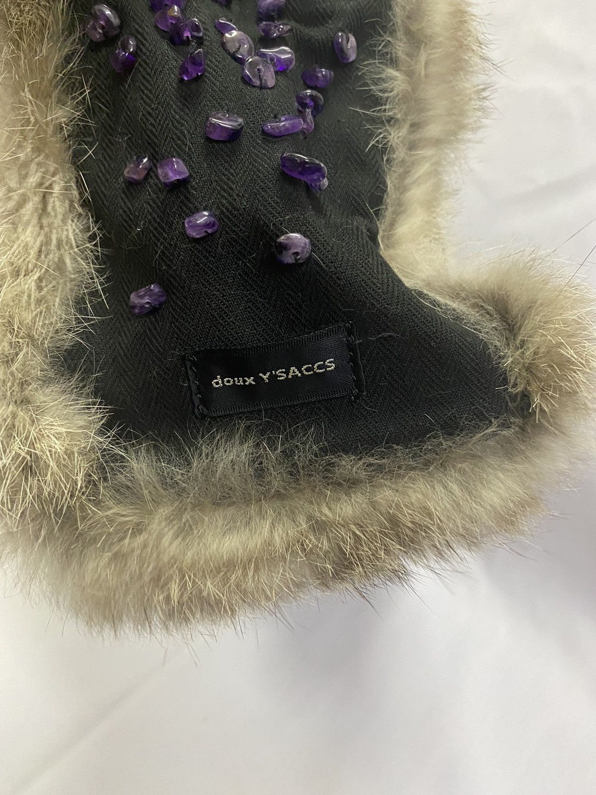 Yohji Yamamoto Y’SAACS by Yohji Yamamoto Raccoon Fur Tote Bag Size ONE SIZE - 6 Thumbnail