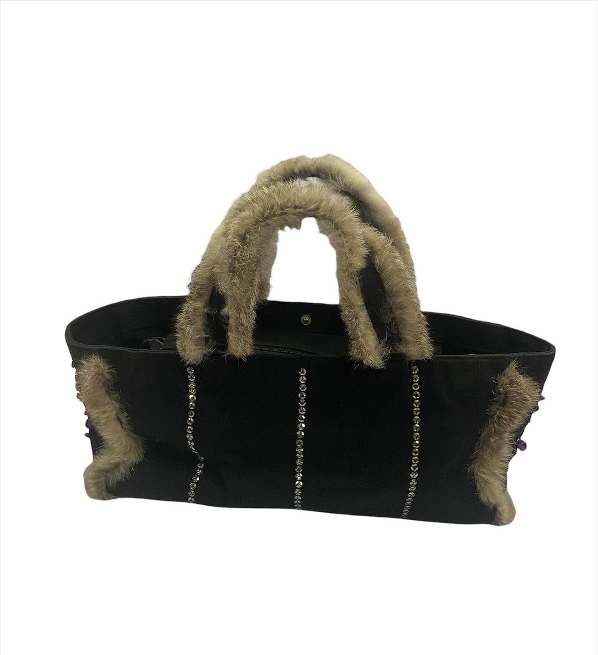 Yohji Yamamoto Y’SAACS by Yohji Yamamoto Raccoon Fur Tote Bag Size ONE SIZE - 2 Thumbnail