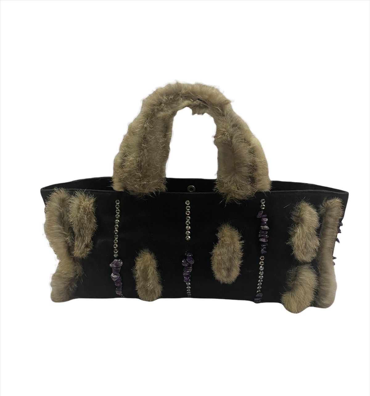 Yohji Yamamoto Y’SAACS by Yohji Yamamoto Raccoon Fur Tote Bag Size ONE SIZE - 1 Thumbnail