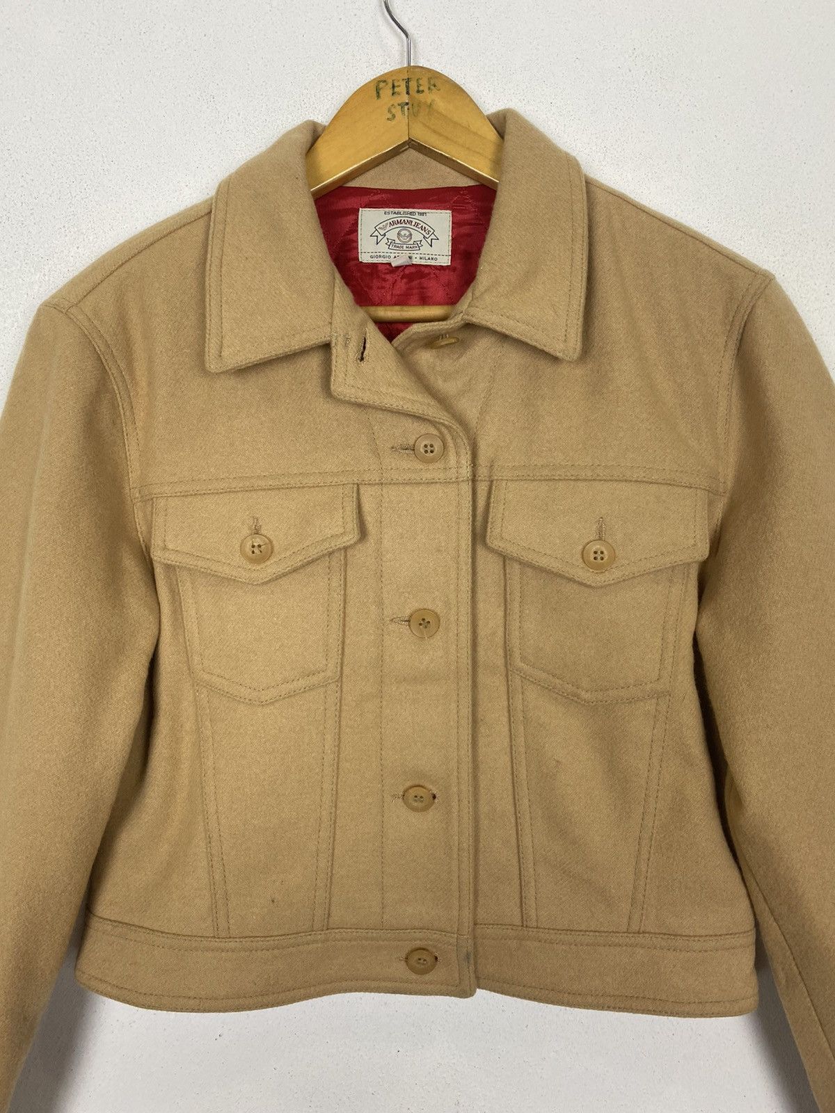 Armani GK128 ARMANI JEANS MADE IN ITALY SHORT JACKET Size US M / EU 48-50 / 2 - 4 Thumbnail