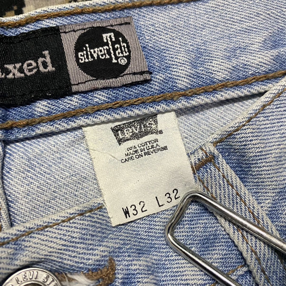 Levi's Vintage 90s Levis Silvertab Lightwash Baggy Jeans Size US 31 - 16 Thumbnail
