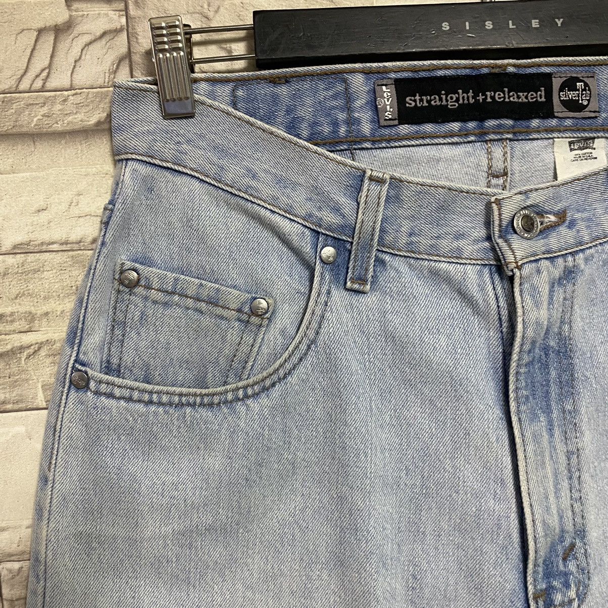 Levi's Vintage 90s Levis Silvertab Lightwash Baggy Jeans Size US 31 - 6 Thumbnail