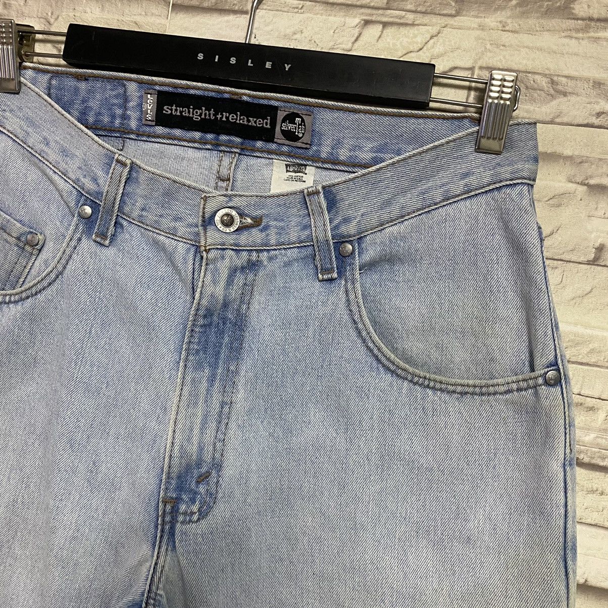 Levi's Vintage 90s Levis Silvertab Lightwash Baggy Jeans Size US 31 - 7 Thumbnail