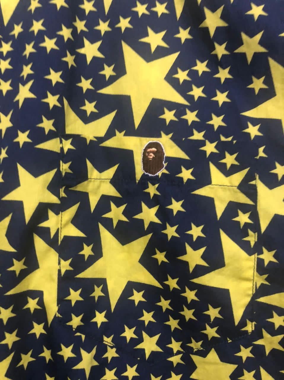 Bape Star Pattern Button Up S/S Shirt Size US L / EU 52-54 / 3 - 8 Thumbnail