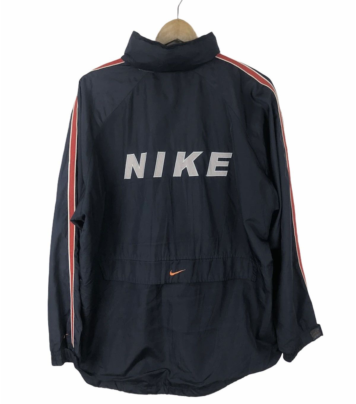 Nike Vintage 90's Nike Spell Out Big Logo Swoosh Sweater Size US L / EU 52-54 / 3 - 1 Thumbnail