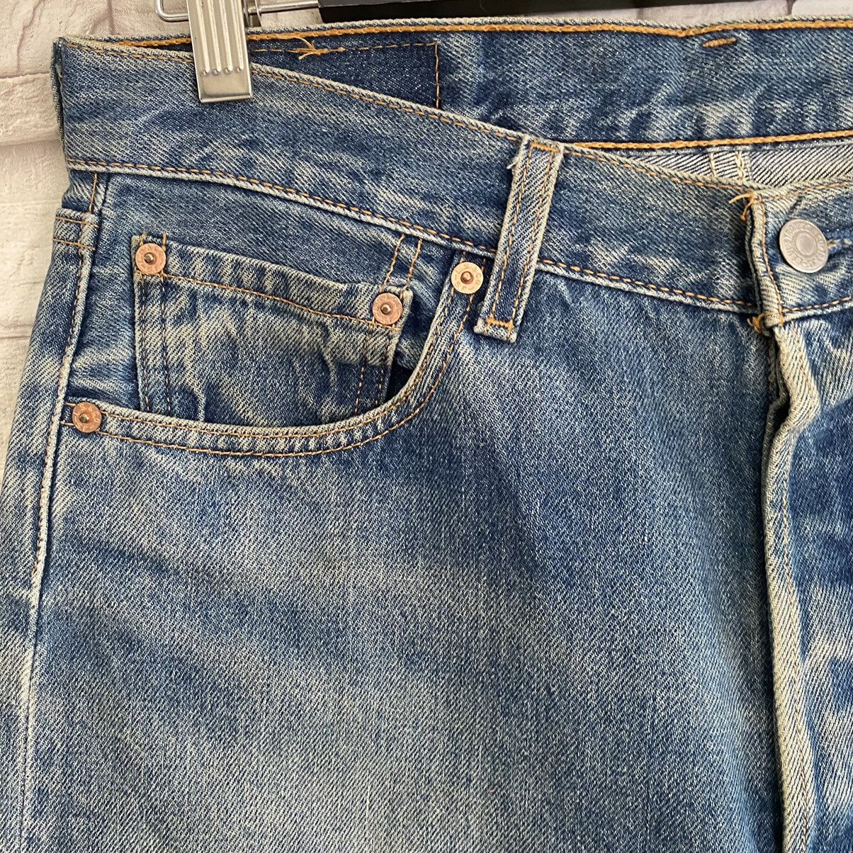 Levi's Vintage 90s Levis 501 Dirty Faded Made USA 33x29.5 Size US 33 - 6 Thumbnail