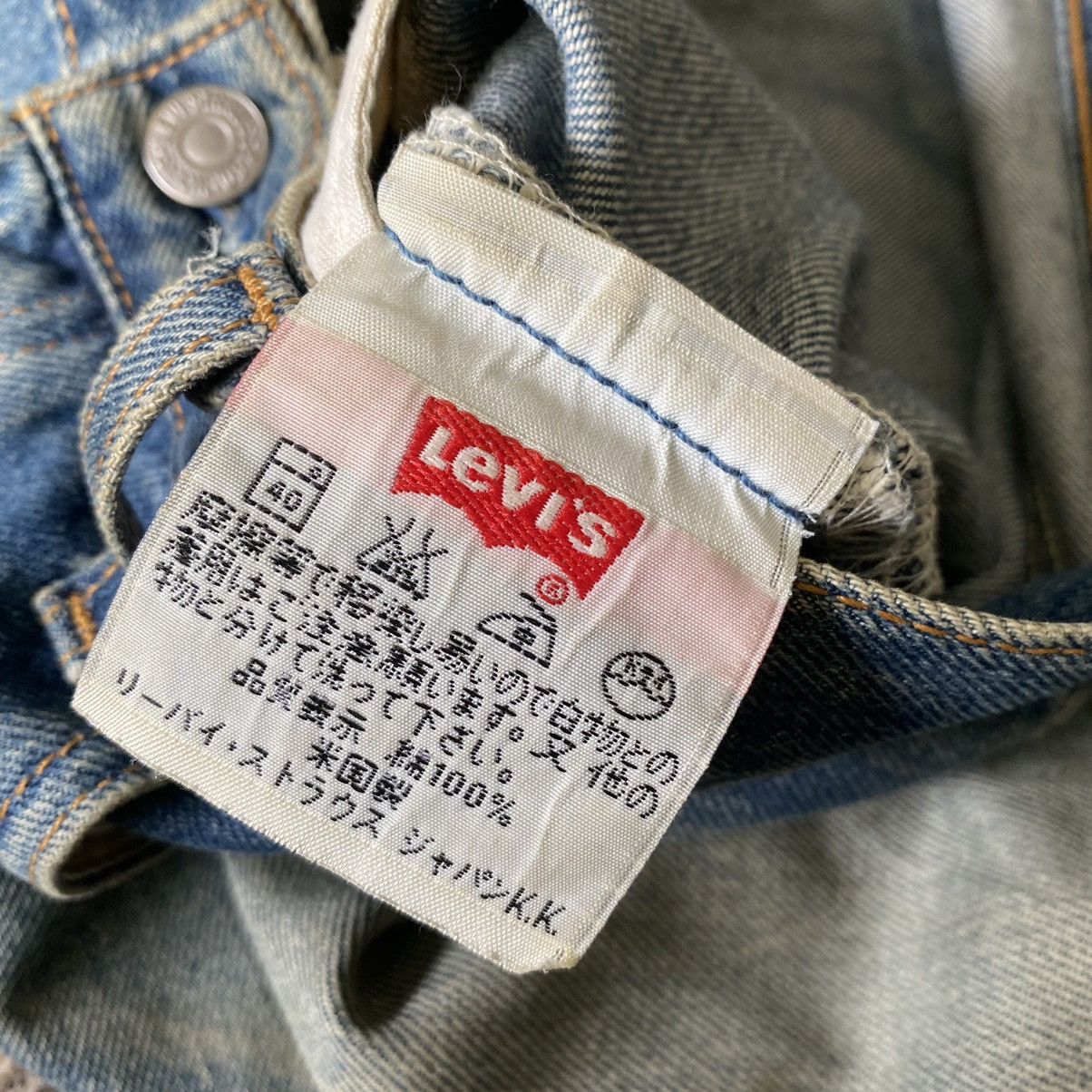 Levi's Vintage 90s Levis 501 Dirty Faded Made USA 33x29.5 Size US 33 - 15 Thumbnail