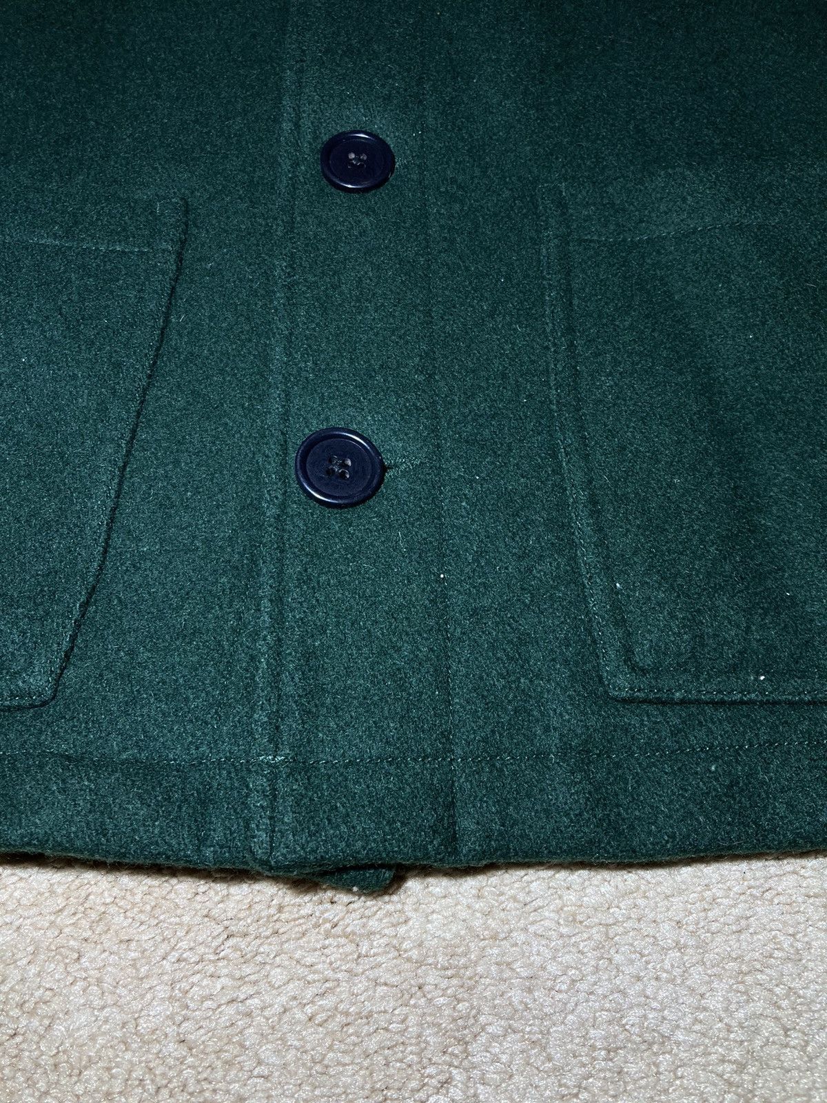 Supreme FW12 Supreme Donkey Leather Forest Green Coat 2012 Wool Size US S / EU 44-46 / 1 - 2 Thumbnail