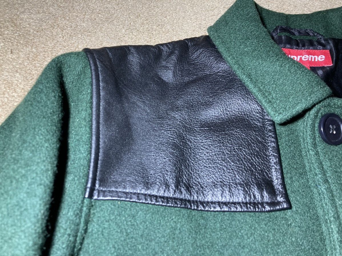 Supreme FW12 Supreme Donkey Leather Forest Green Coat 2012 Wool Size US S / EU 44-46 / 1 - 3 Thumbnail