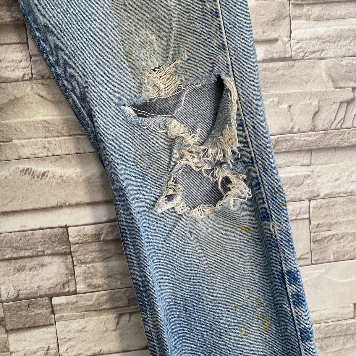 Levi's Vintage Levis 501xx Lightwash Jeans Grunge 28x30 Made USA Size US 28 / EU 44 - 8 Thumbnail