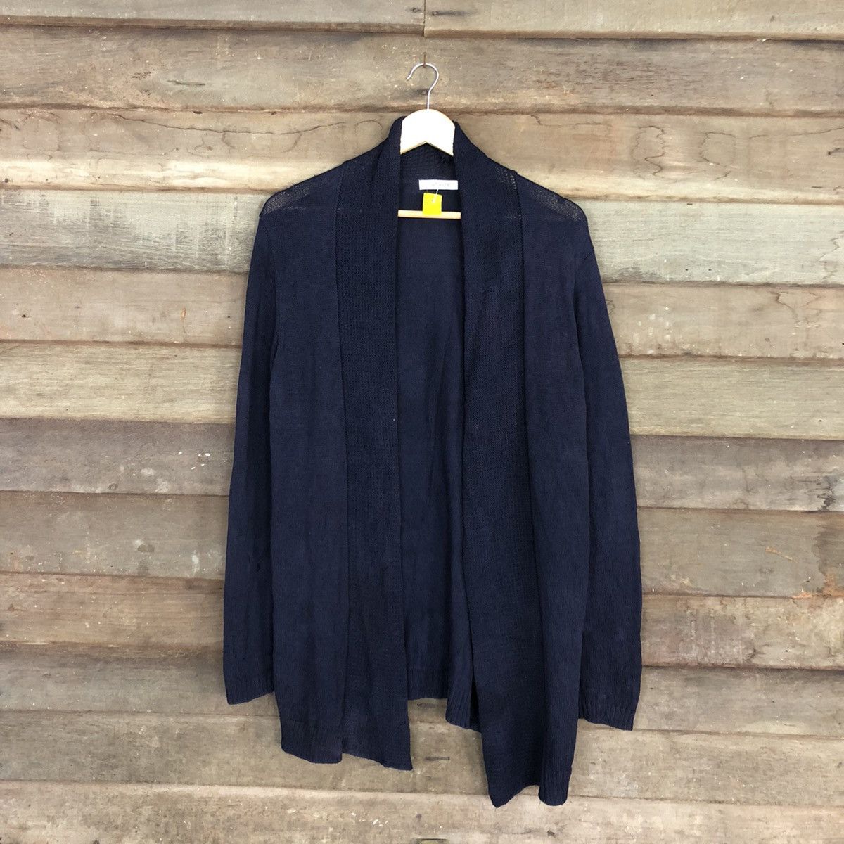 Japanese Brand New Yonker Blue knitwear Cardigan #3906 Size US XL / EU 56 / 4 - 1 Thumbnail