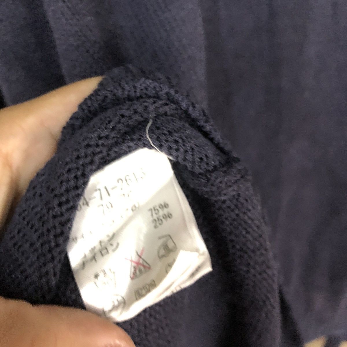 Japanese Brand New Yonker Blue knitwear Cardigan #3906 Size US XL / EU 56 / 4 - 13 Thumbnail