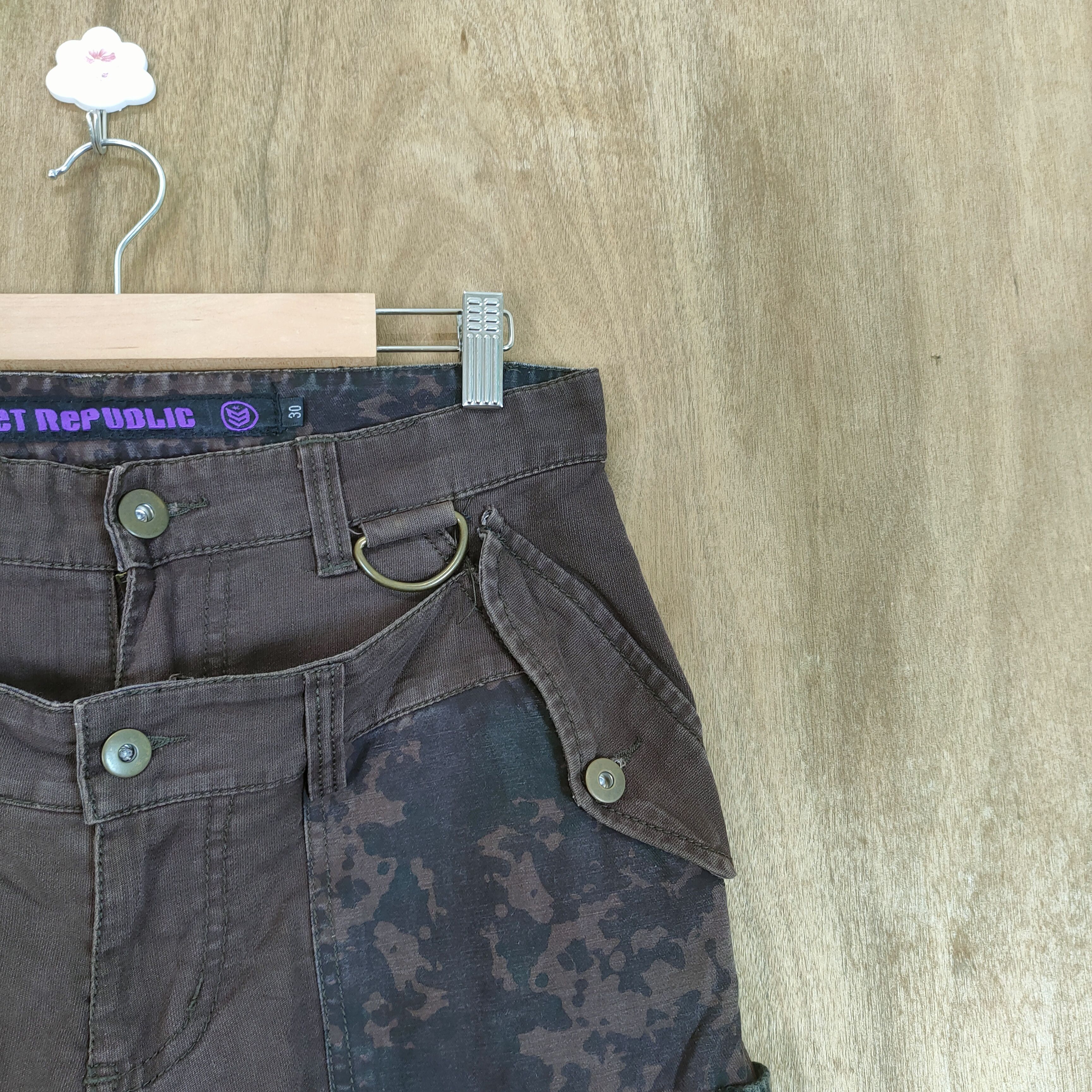 Japanese Brand VINTAGE STREET REPUBLIC BONDAGE CARGO PANTS Size US 31 - 5 Thumbnail