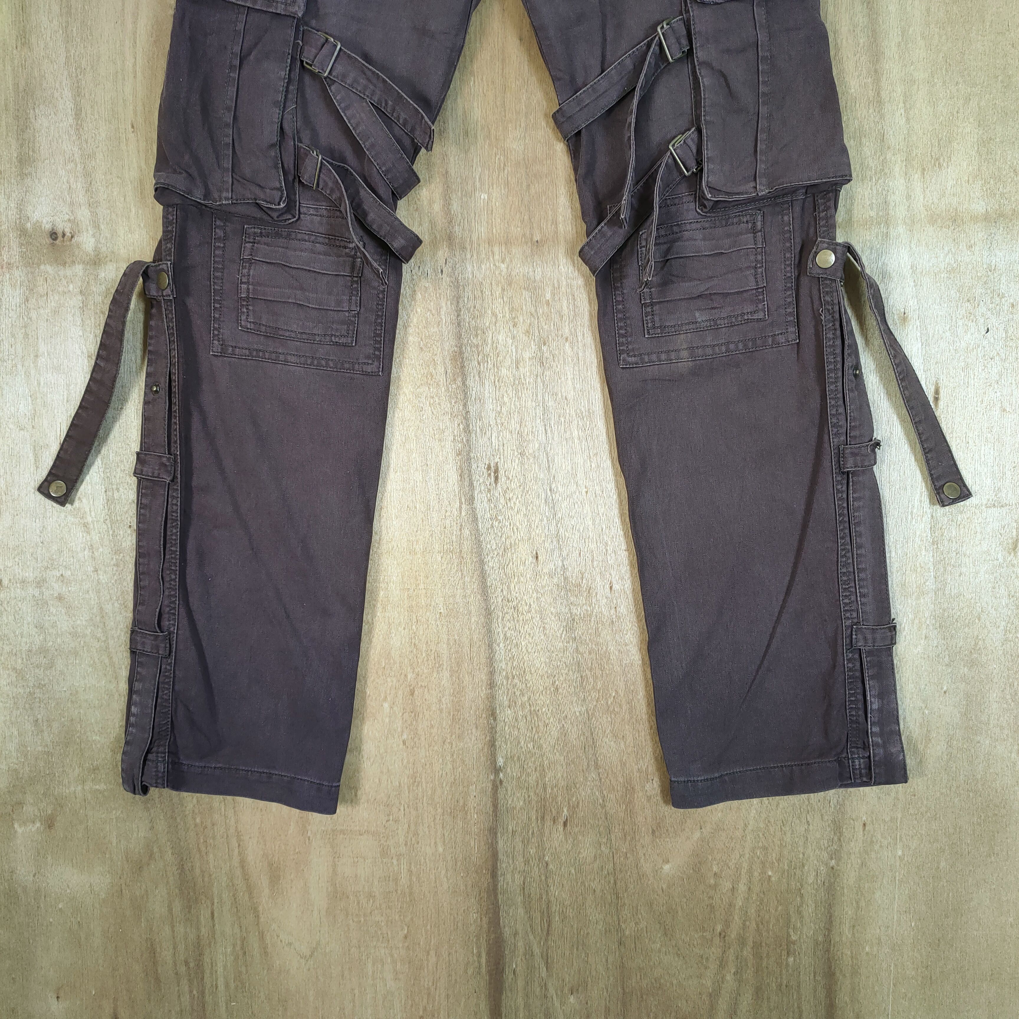 Japanese Brand VINTAGE STREET REPUBLIC BONDAGE CARGO PANTS Size US 31 - 3 Thumbnail