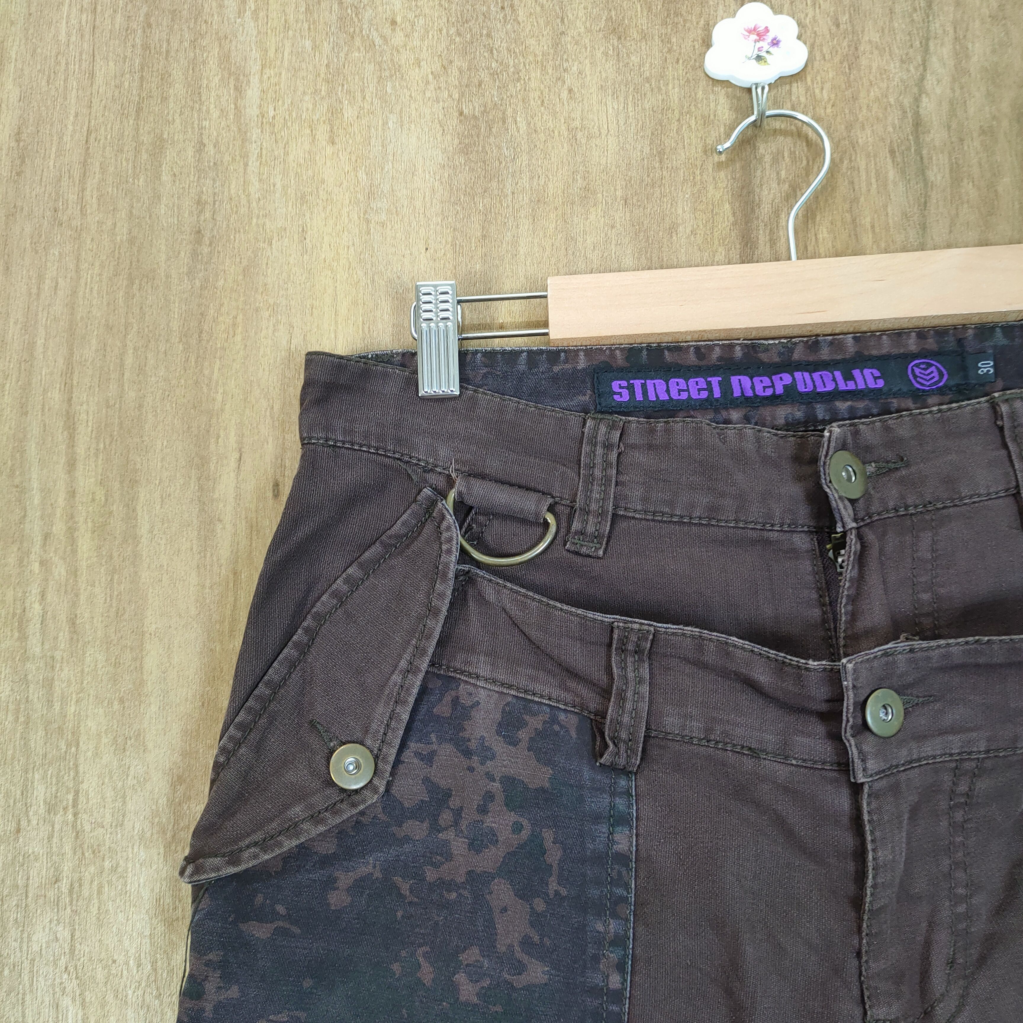 Japanese Brand VINTAGE STREET REPUBLIC BONDAGE CARGO PANTS Size US 31 - 4 Thumbnail