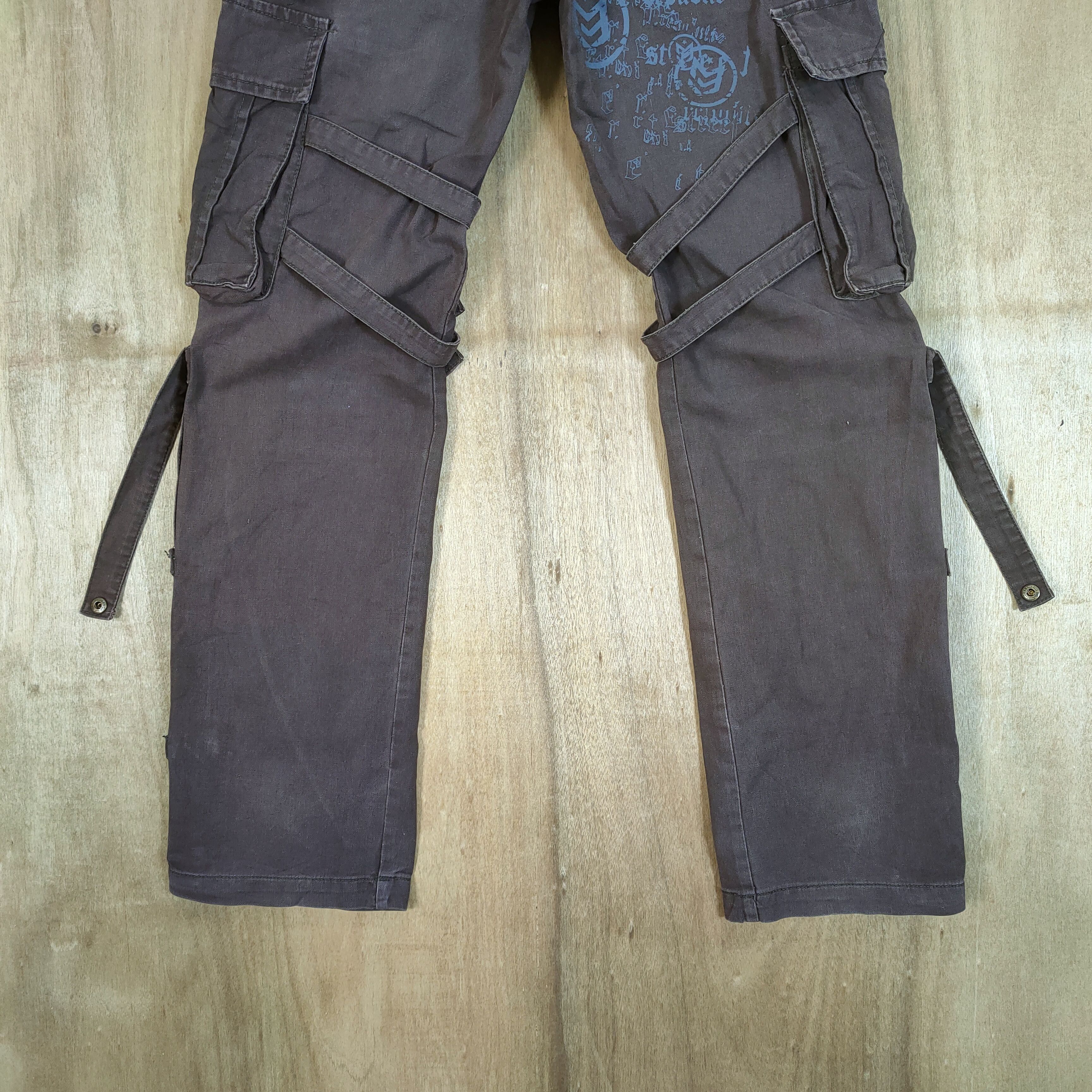 Japanese Brand VINTAGE STREET REPUBLIC BONDAGE CARGO PANTS Size US 31 - 9 Thumbnail