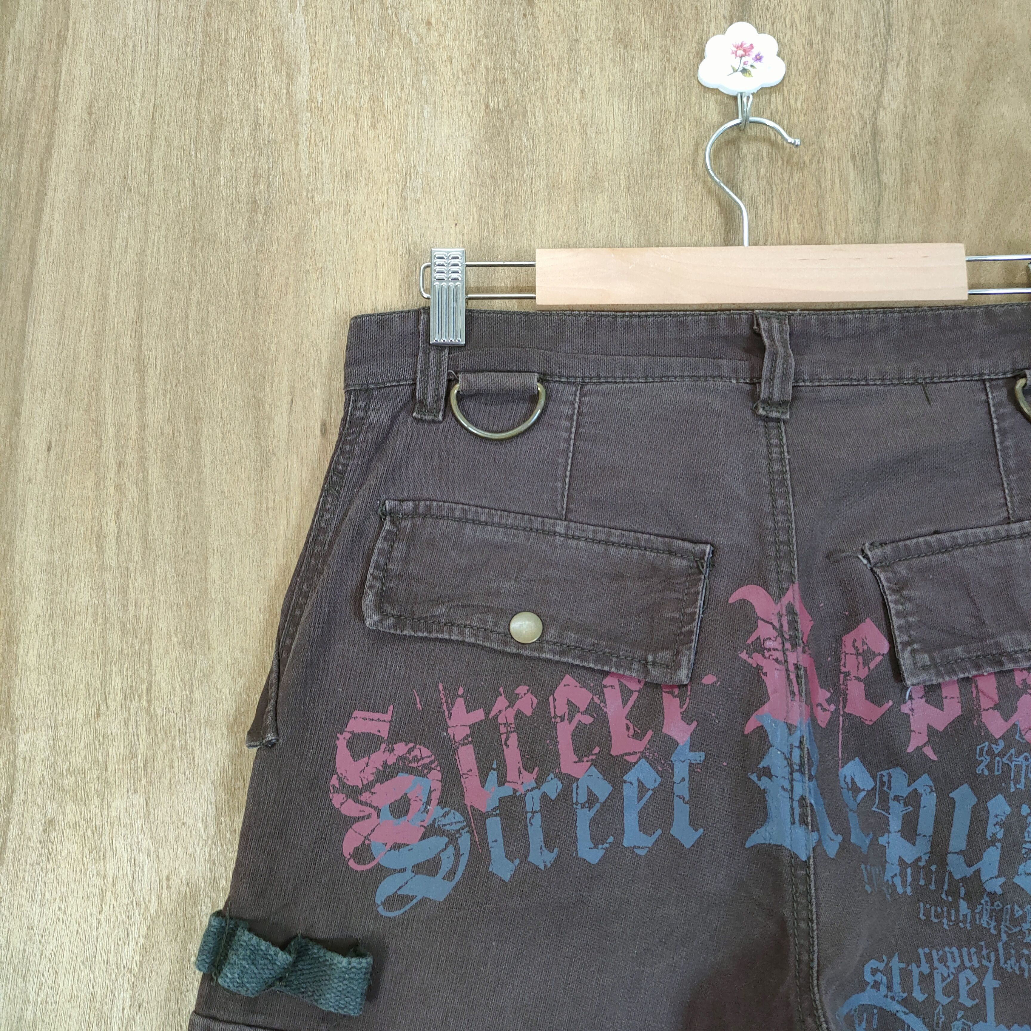 Japanese Brand VINTAGE STREET REPUBLIC BONDAGE CARGO PANTS Size US 31 - 10 Thumbnail