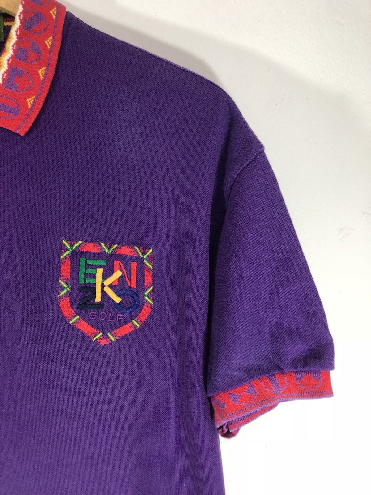 Kenzo Vintage Kenzo Colourful Polo Shirt Size US L / EU 52-54 / 3 - 3 Thumbnail