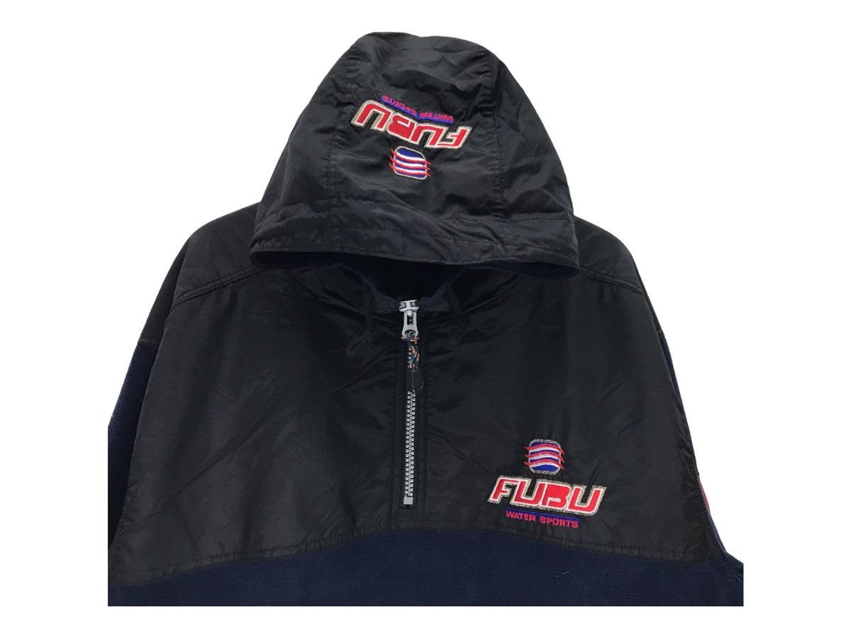 Fubu × Vintage Vintage Fubu Hoodie Fleece HalfZip Fubu Jacket Size US XL / EU 56 / 4 - 3 Thumbnail