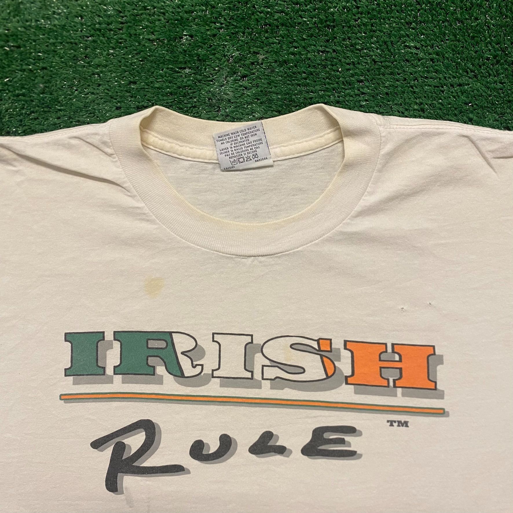 Vintage Ireland Irish Humor Vintage 90s Funny T-Shirt Size US XL / EU 56 / 4 - 2 Thumbnail