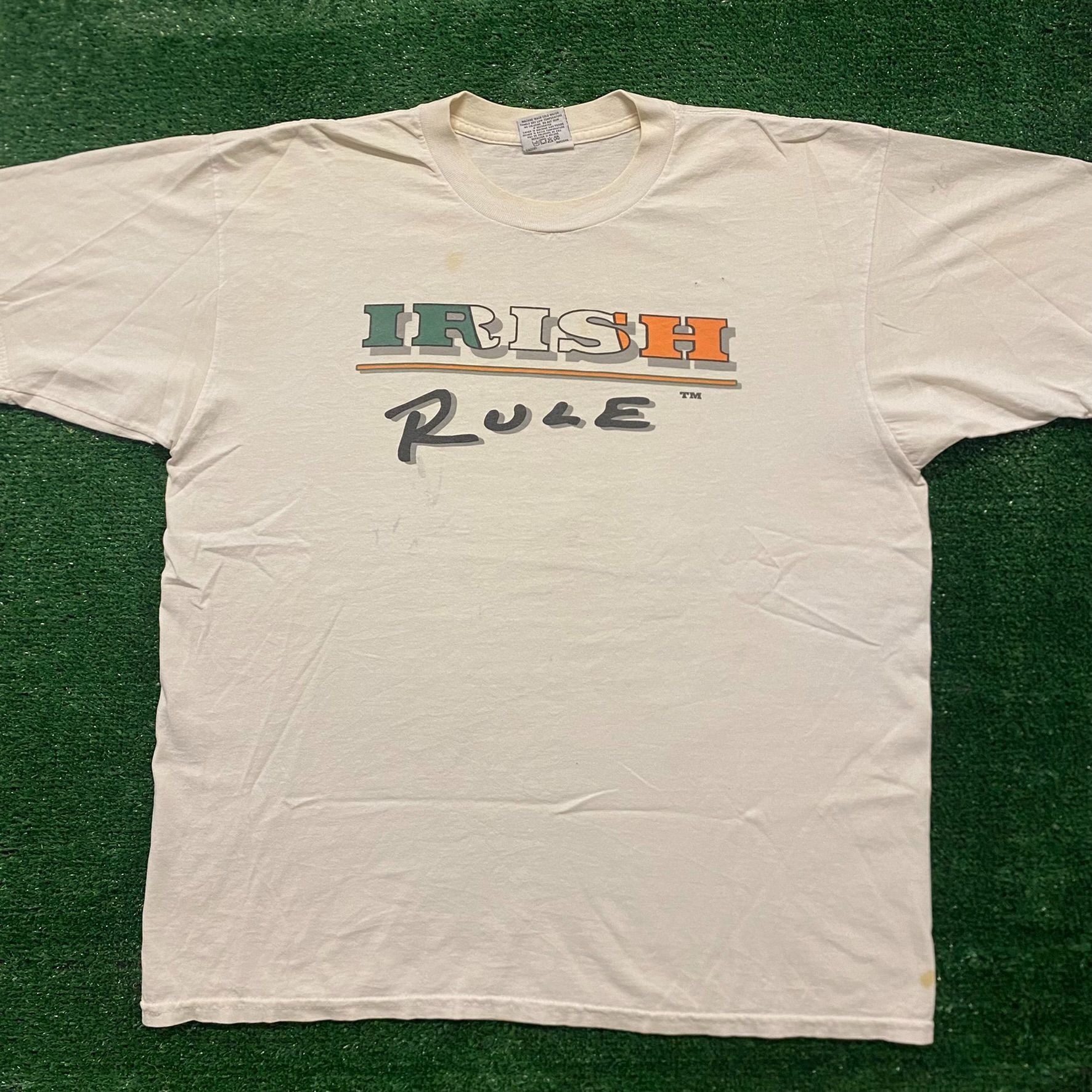 Vintage Ireland Irish Humor Vintage 90s Funny T-Shirt Size US XL / EU 56 / 4 - 1 Thumbnail