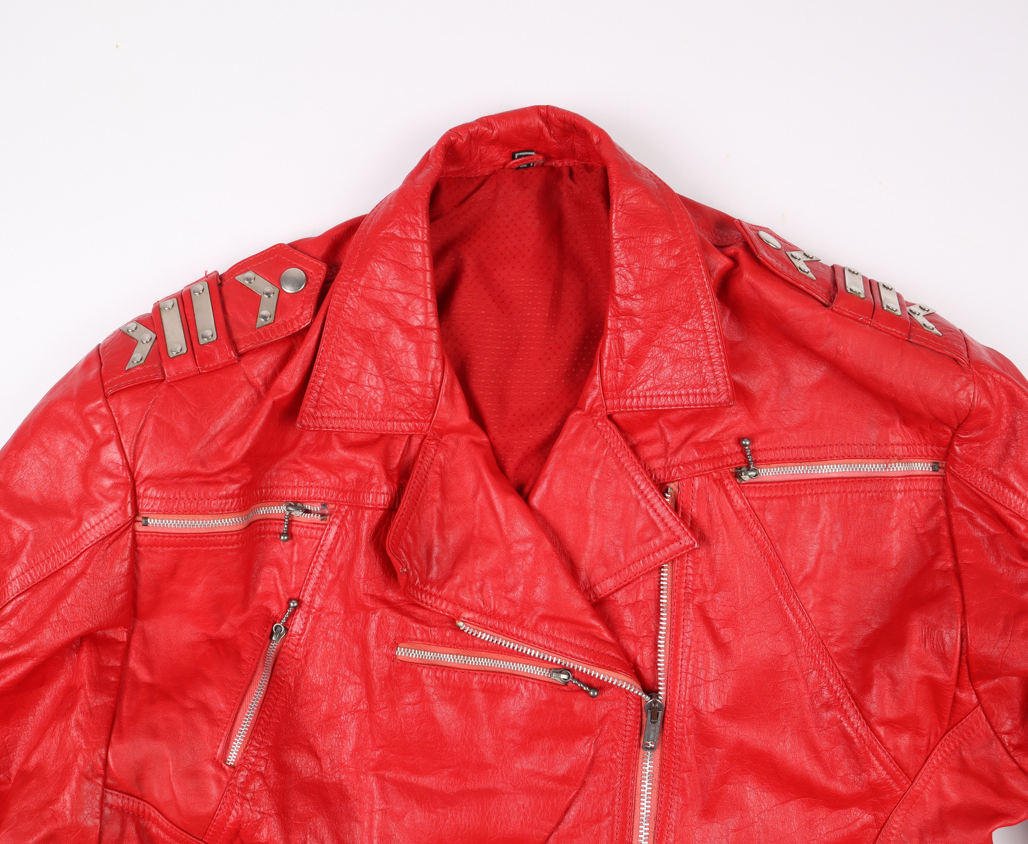 Vintage Vintage Leather Biker Jacket Size L / US 10 / IT 46 - 2 Thumbnail