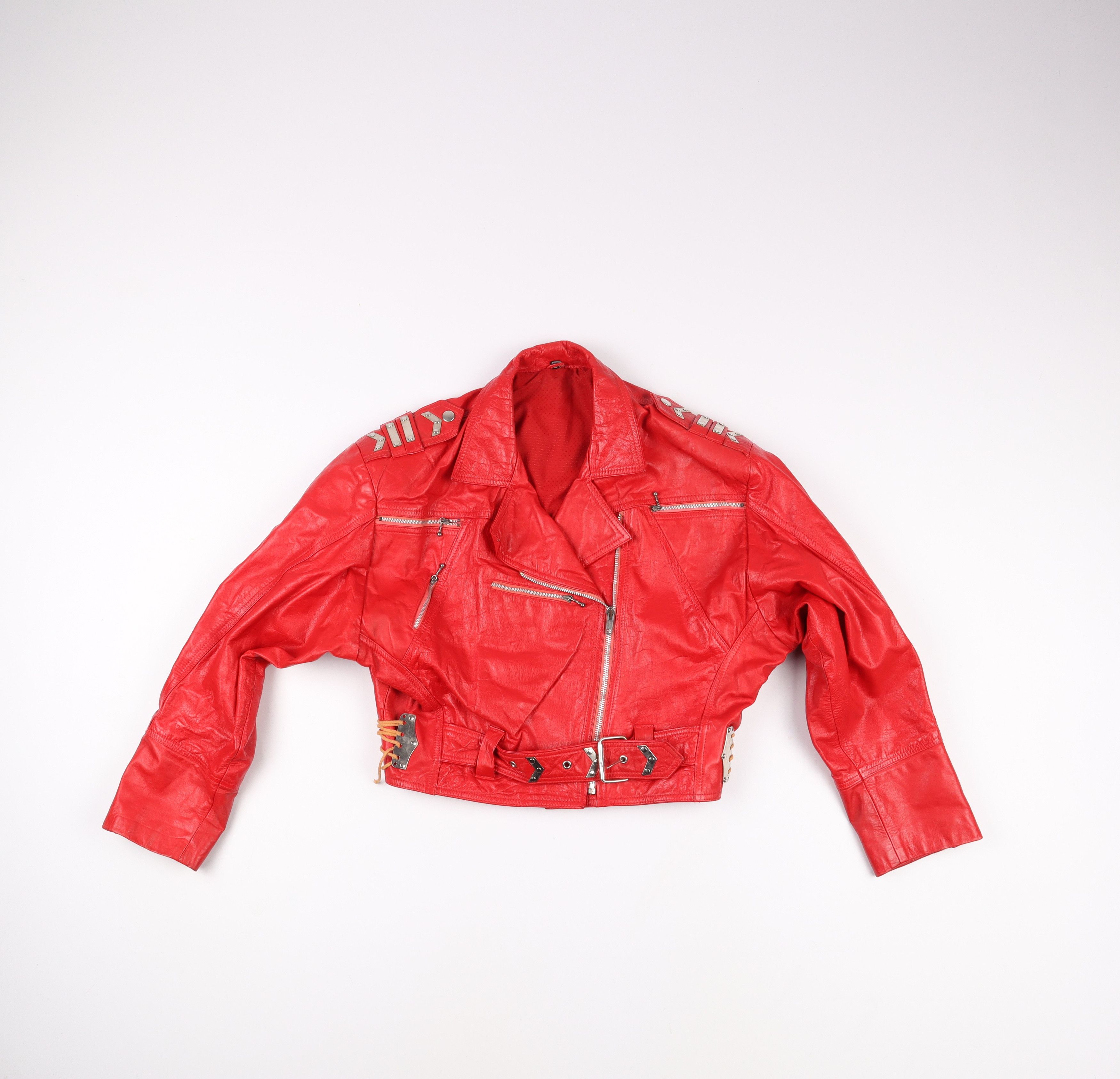 Vintage Vintage Leather Biker Jacket Size L / US 10 / IT 46 - 1 Thumbnail