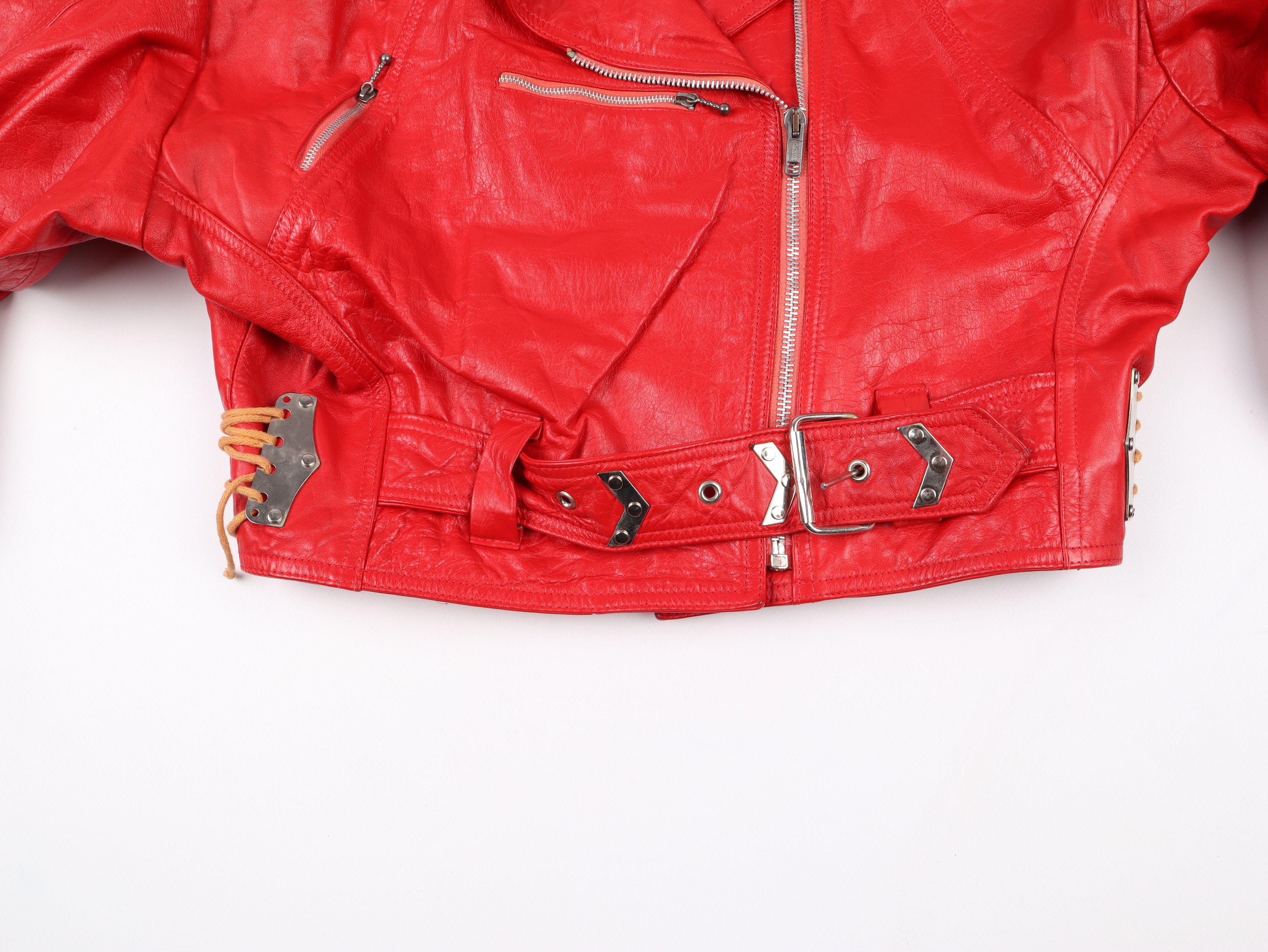 Vintage Vintage Leather Biker Jacket Size L / US 10 / IT 46 - 3 Thumbnail