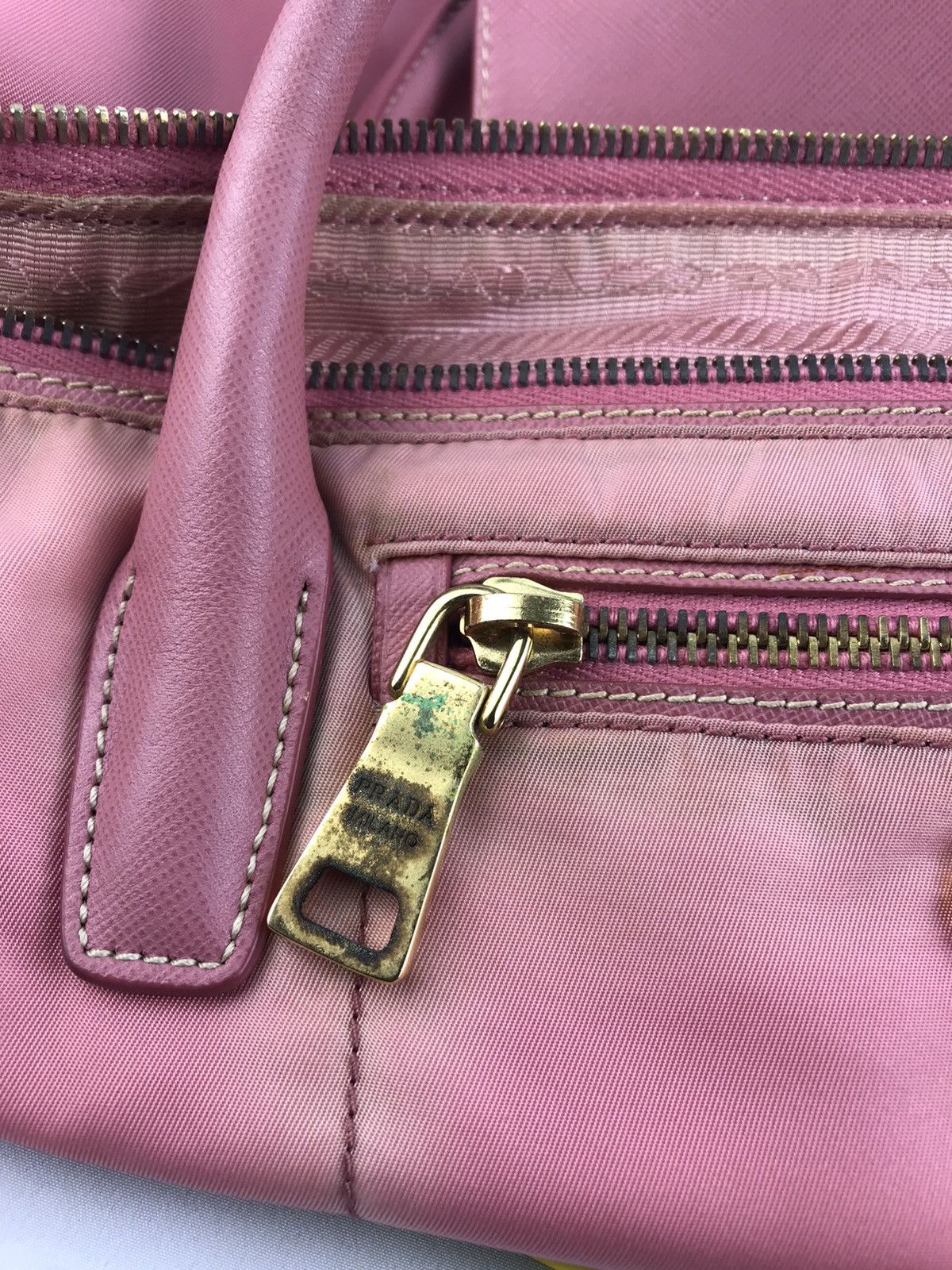 Prada ❌Last Drop❌ Authentic Prada Two way handbag sun faded Size ONE SIZE - 18 Thumbnail