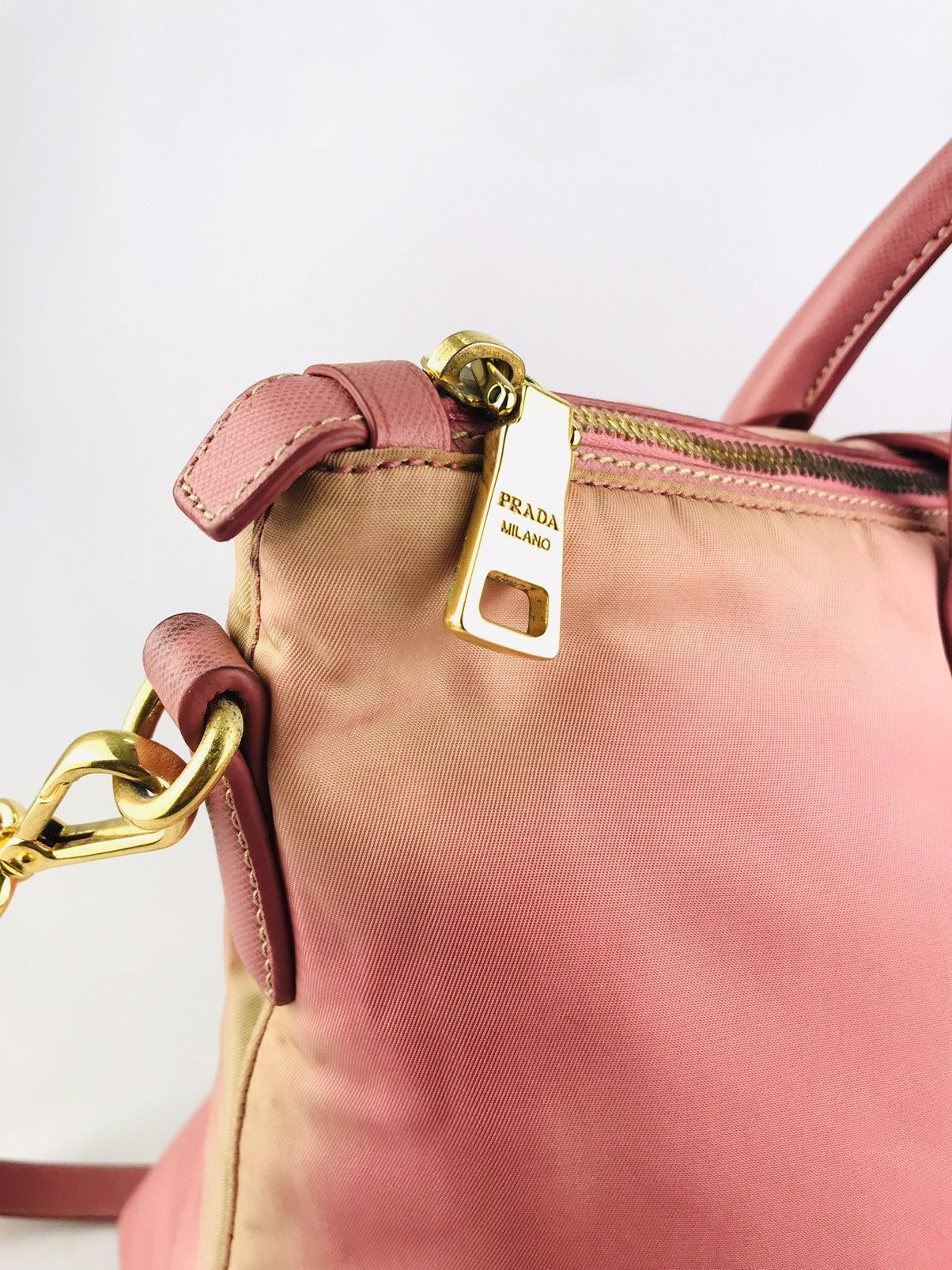 Prada ❌Last Drop❌ Authentic Prada Two way handbag sun faded Size ONE SIZE - 9 Thumbnail