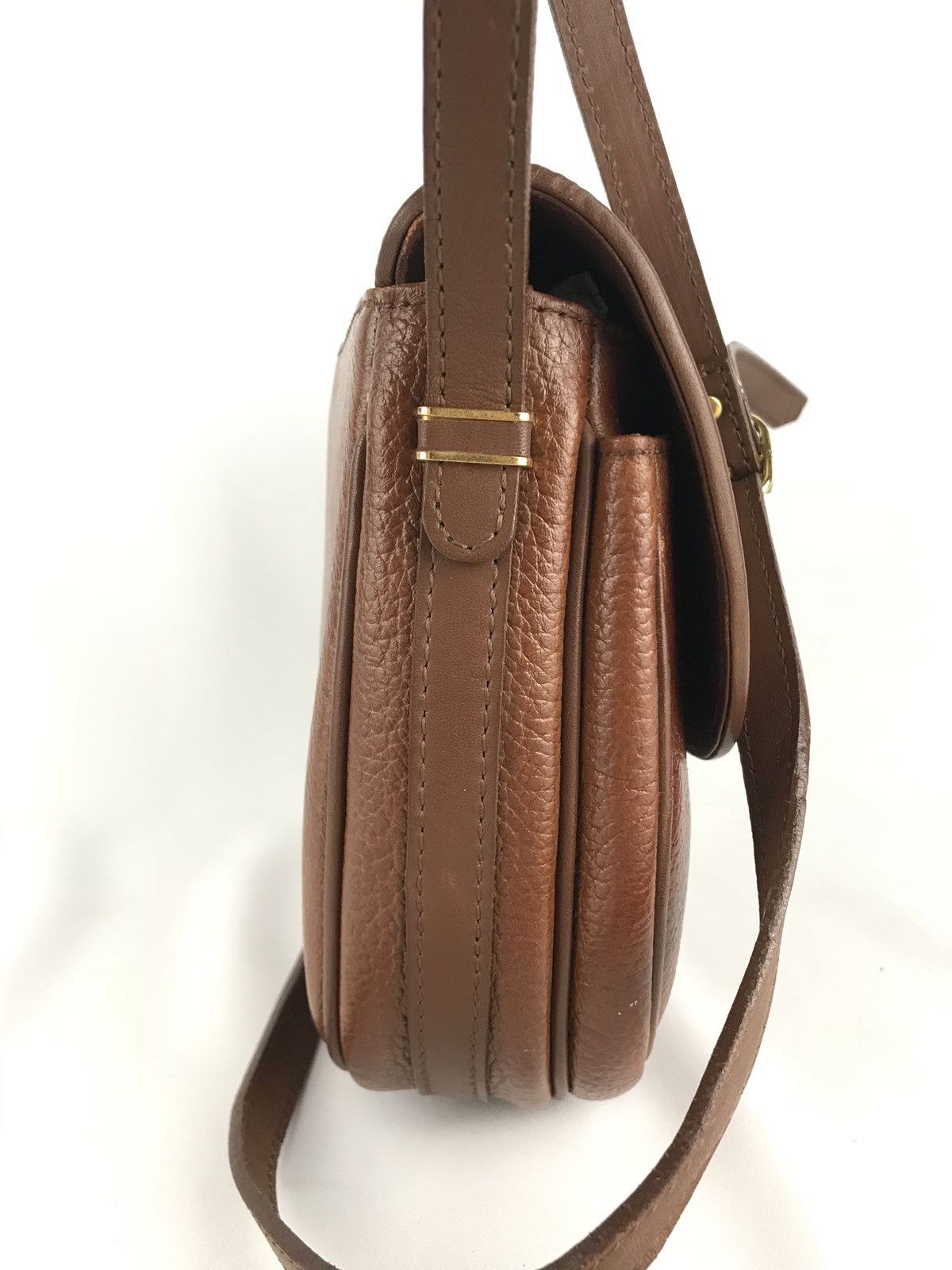 Burberry ❌LAST DROP❌ Vintage Burberrys Leather Brown Crossbody bag Size ONE SIZE - 4 Thumbnail