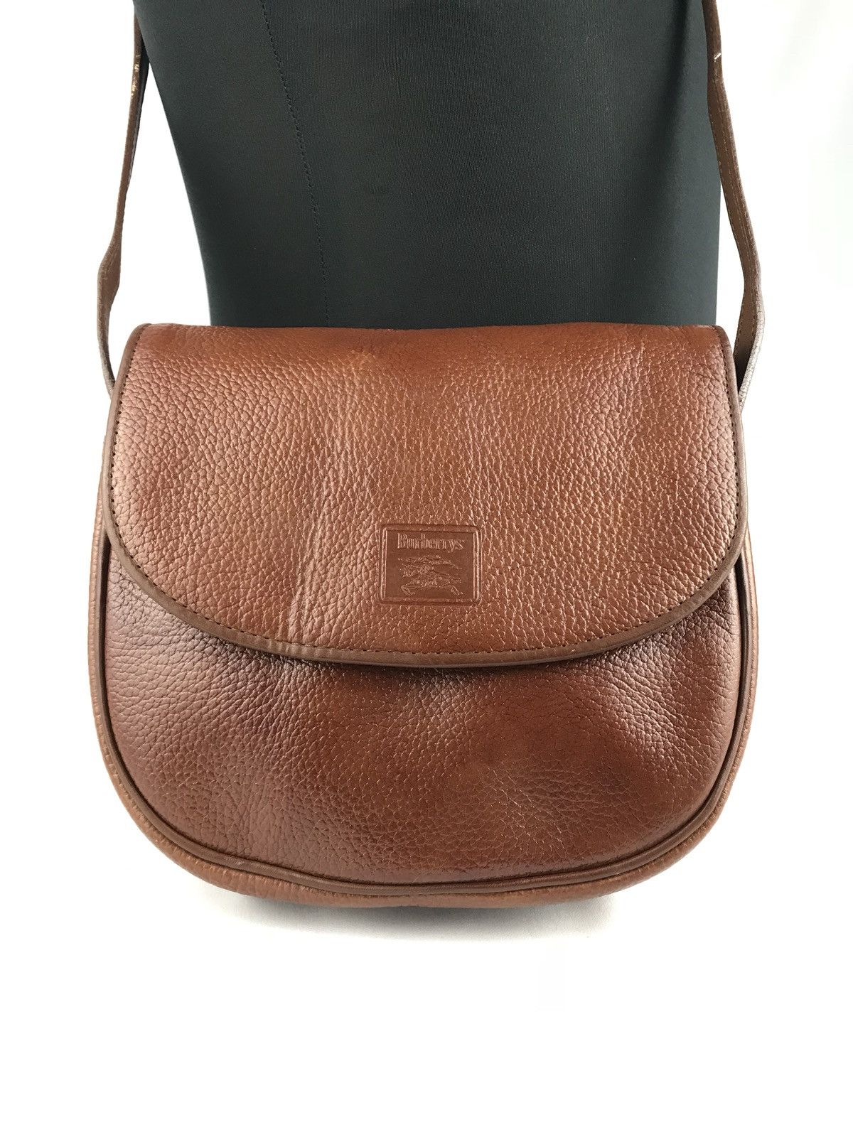 Burberry ❌LAST DROP❌ Vintage Burberrys Leather Brown Crossbody bag Size ONE SIZE - 2 Thumbnail