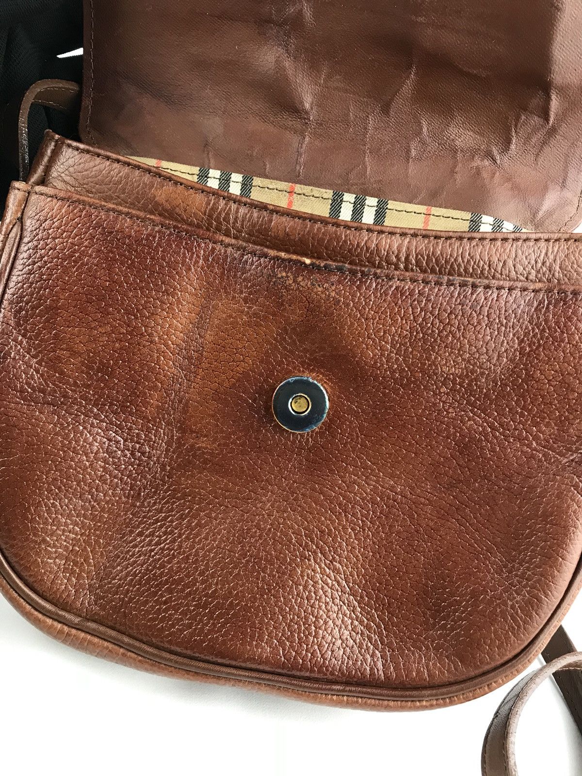 Burberry ❌LAST DROP❌ Vintage Burberrys Leather Brown Crossbody bag Size ONE SIZE - 23 Thumbnail