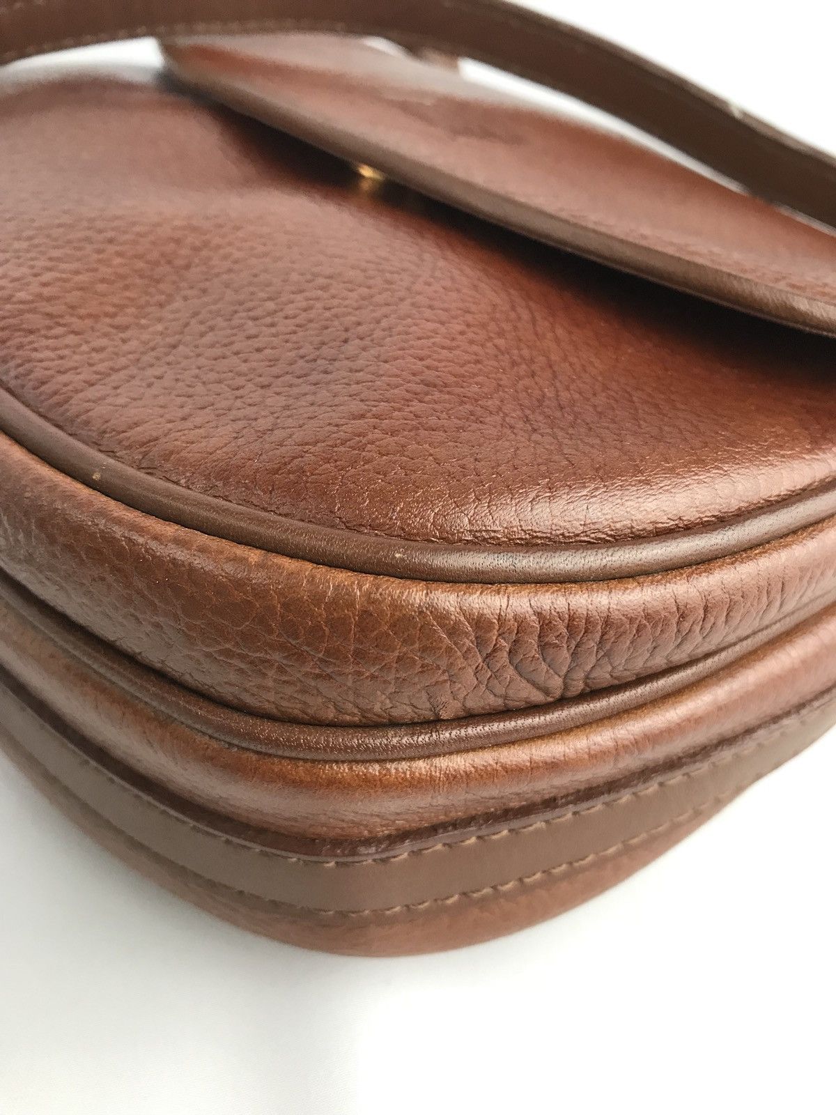 Burberry ❌LAST DROP❌ Vintage Burberrys Leather Brown Crossbody bag Size ONE SIZE - 9 Thumbnail