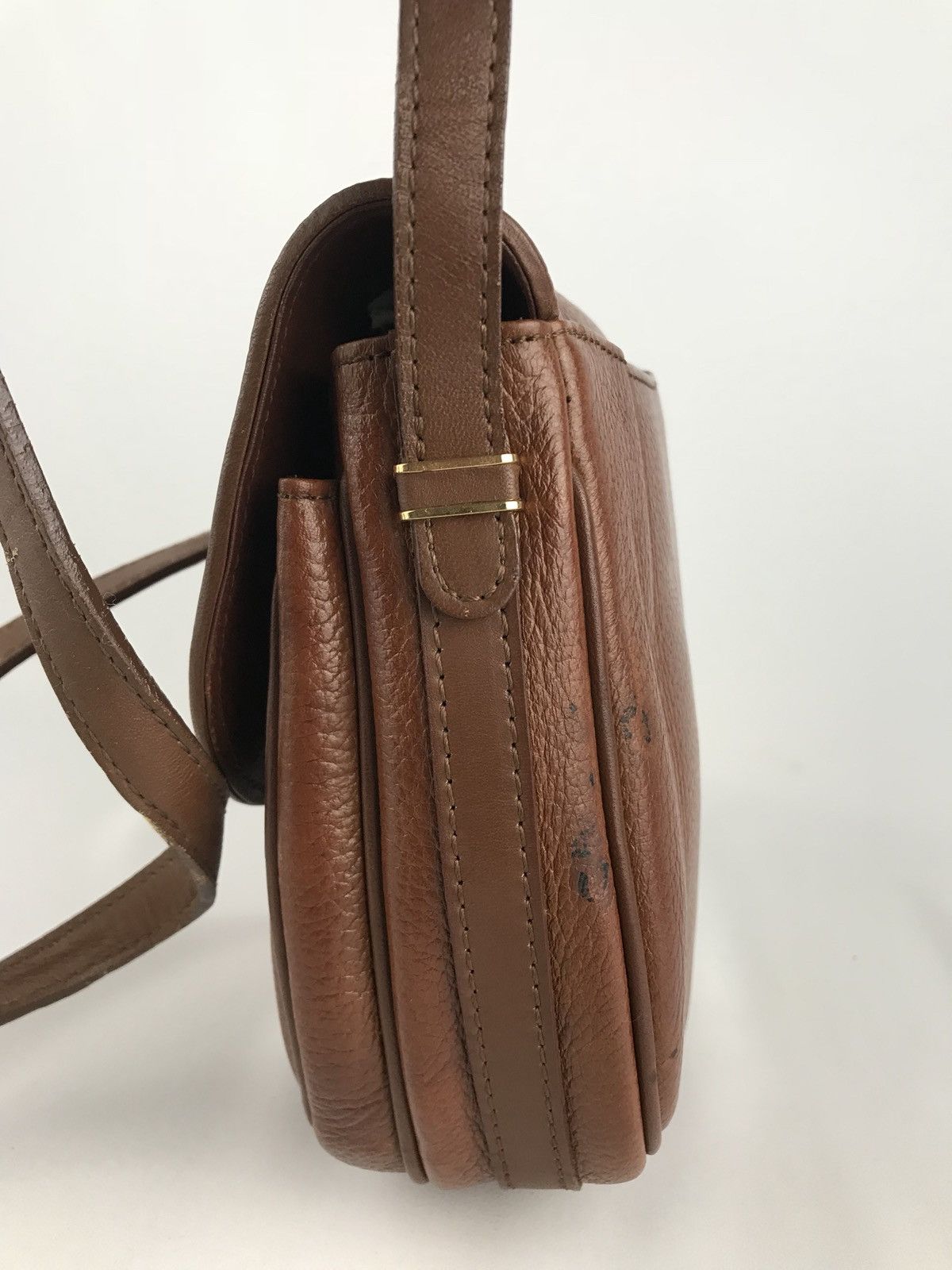 Burberry ❌LAST DROP❌ Vintage Burberrys Leather Brown Crossbody bag Size ONE SIZE - 8 Thumbnail